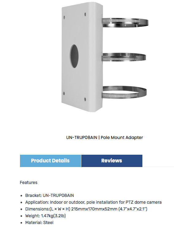 Uniview UNV 2MP 30x IR Network PTZ Camera I/O, ONVIF 150m IR distance 4.5~135mm