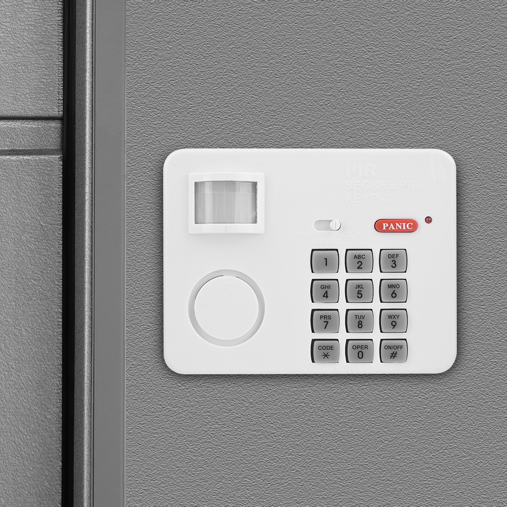 Wireless PIR Motion Sensor Alarm Password Home Security Keypad Remote