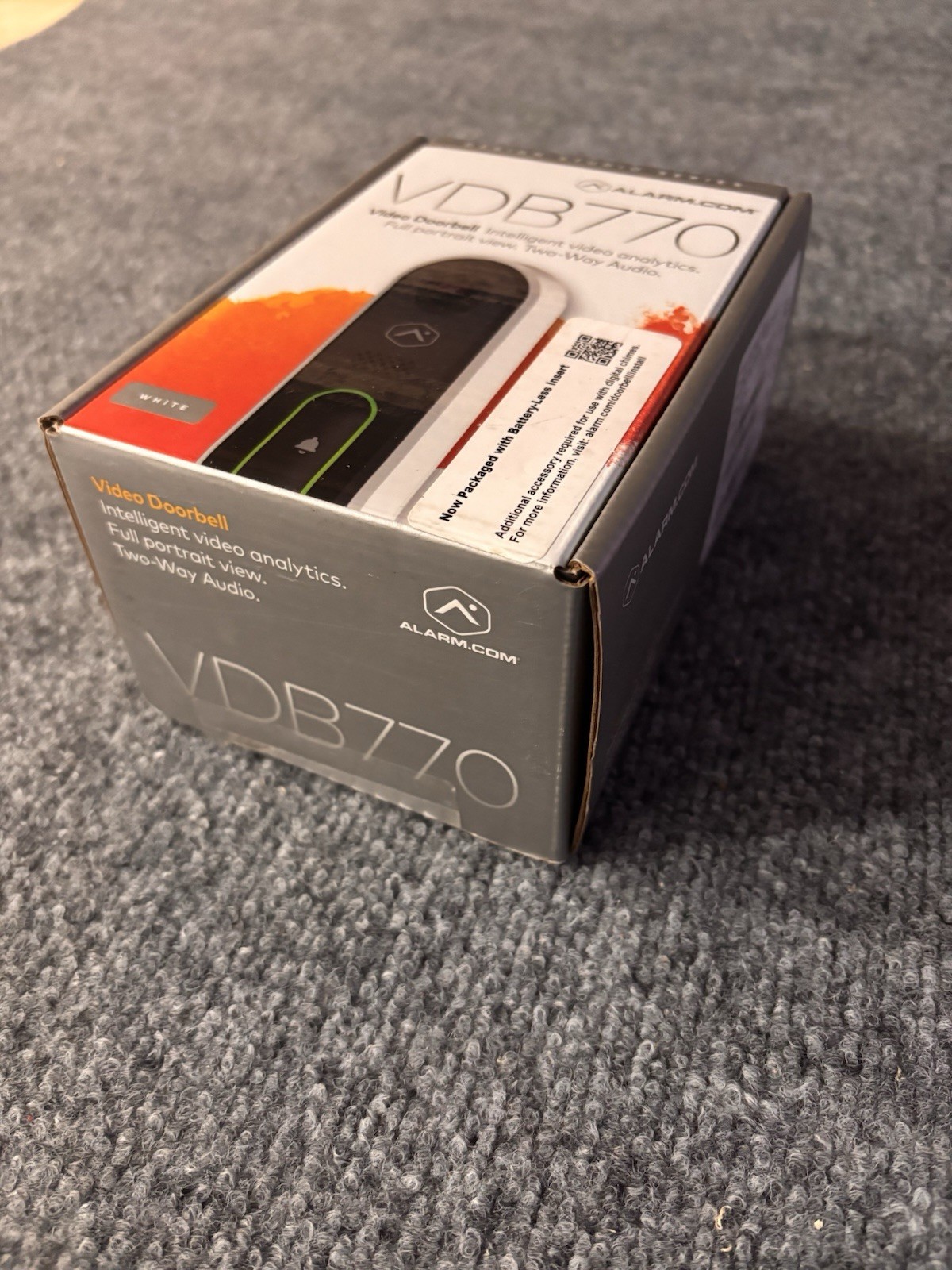 Alarm.Com VDB770 Doorbell Camera White NEW!!!