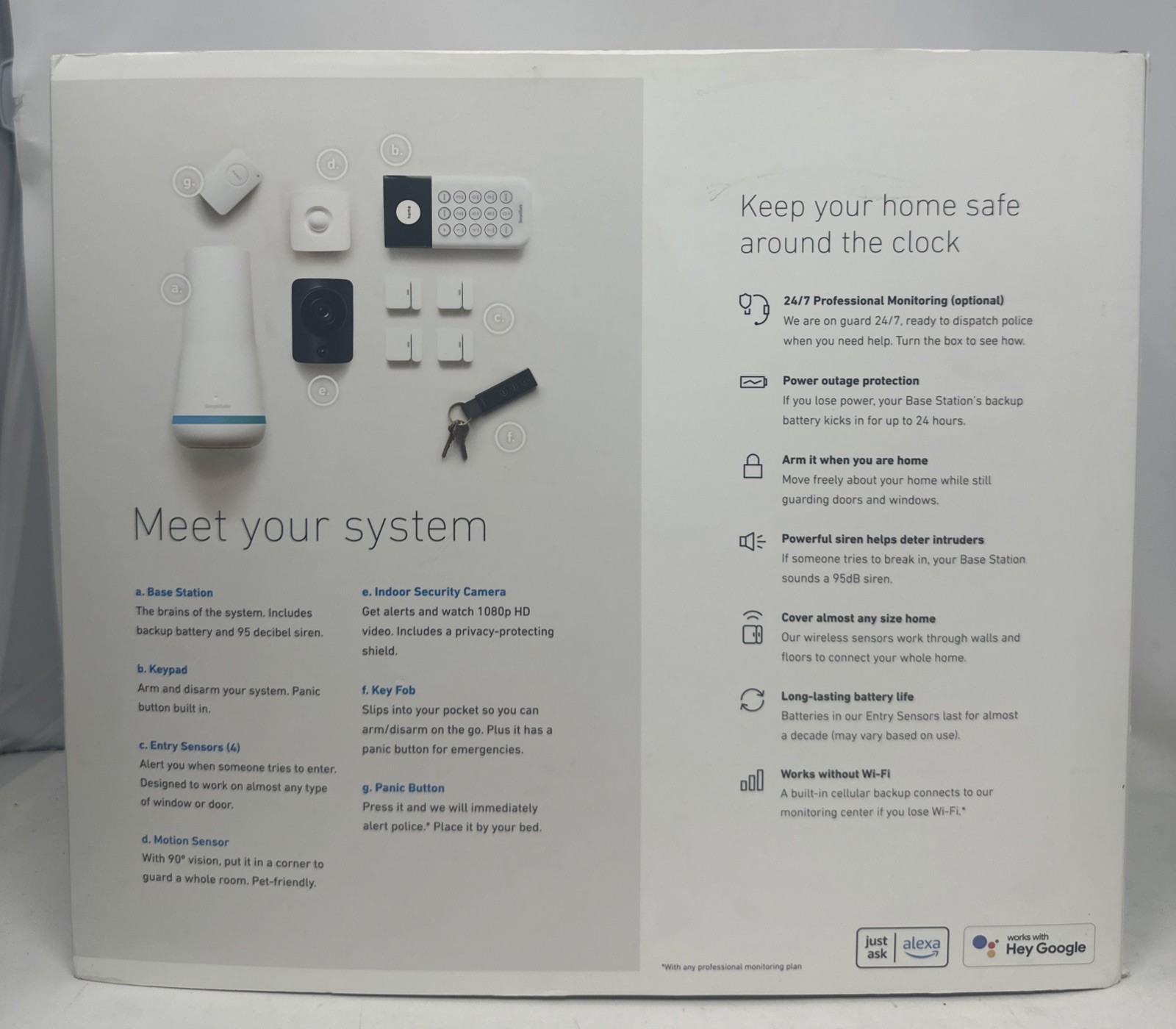 SimpliSafe Home Security System w/Cameras, Door & Motion Sensors, Keypad & More