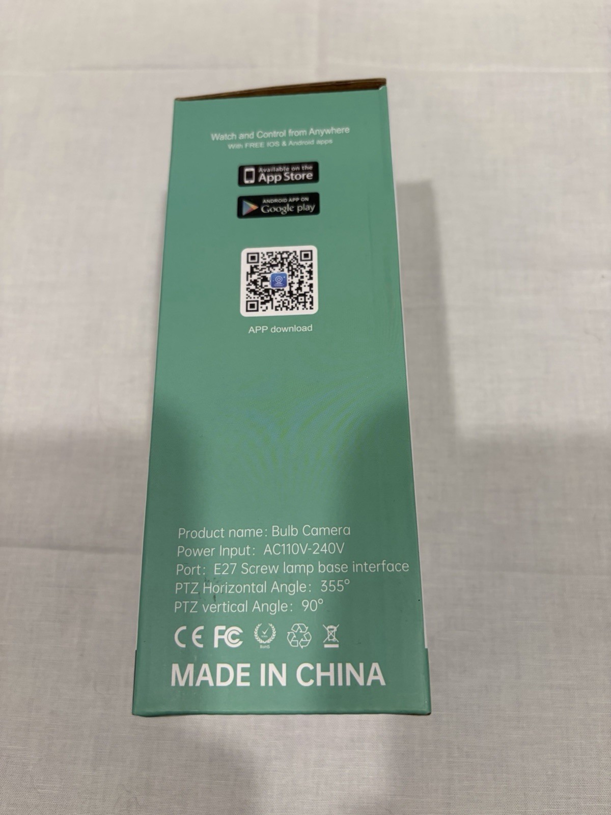 Wi-Fi Smart Bulb Camera night camera inside outside security supervision video