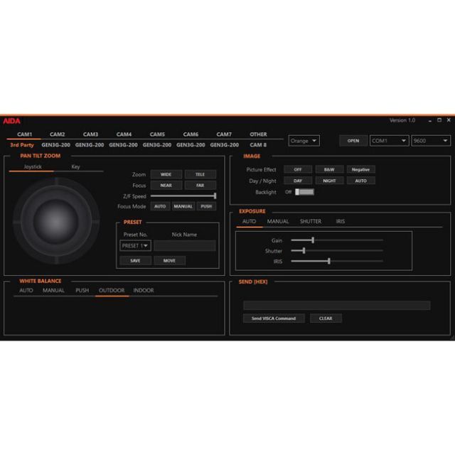 Overstock – VISCA Camera Control Unit and Software