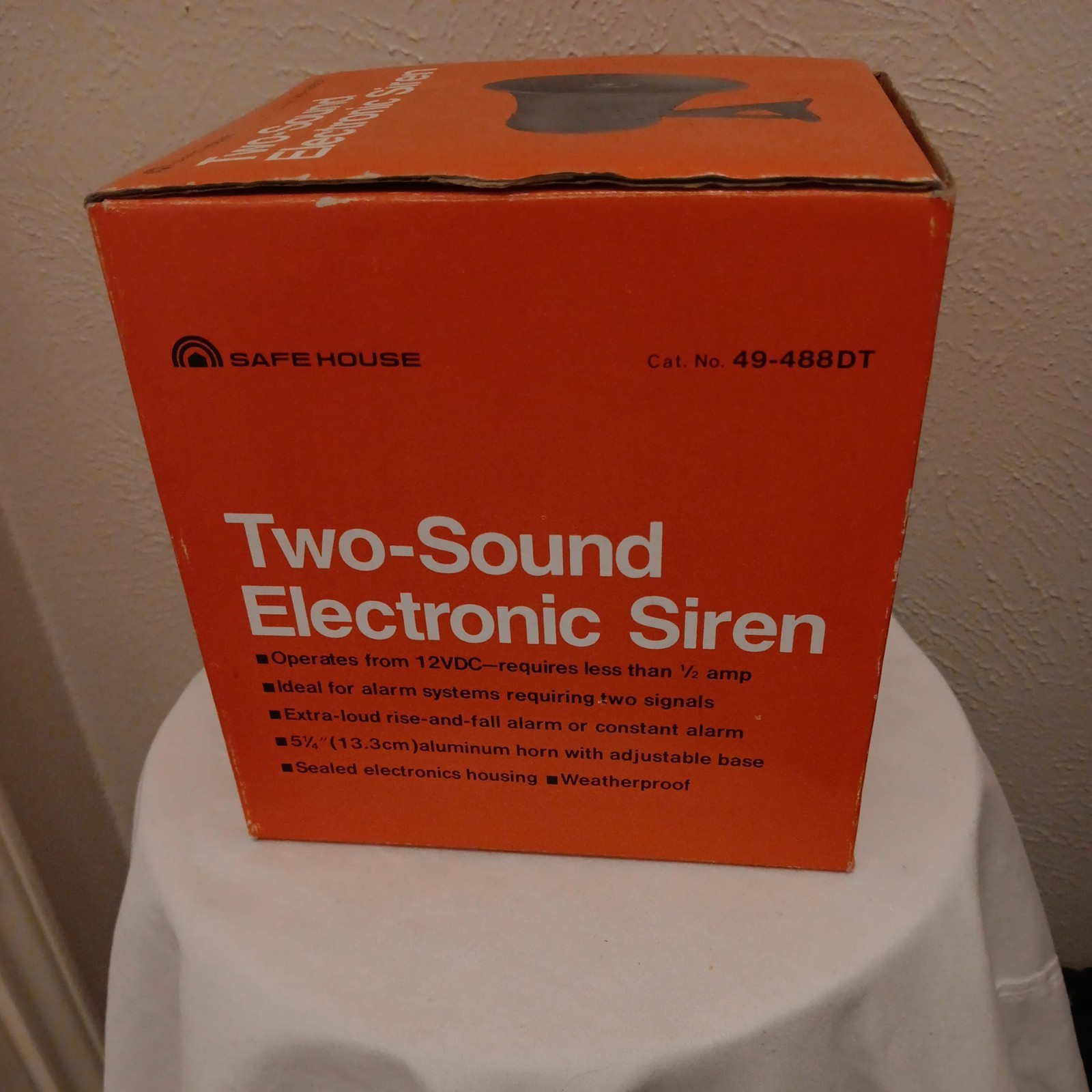 Safe House Indoor/Outdoor Two Sound Electronic Siren Alarm 49-488DT.