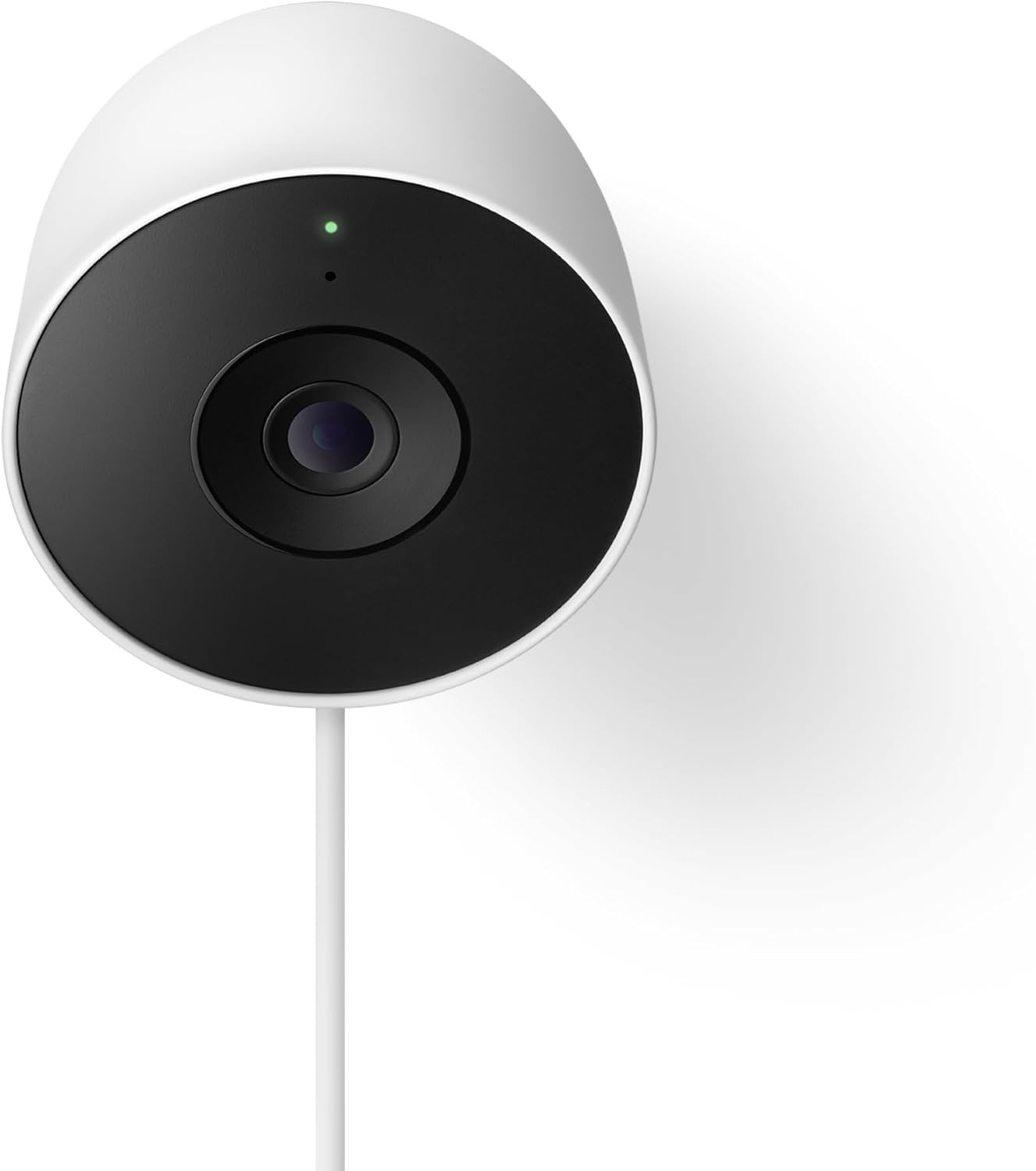 Google Nest Cam Outdoor Wired Security Camera 2nd Gen 2K HDR IP65 AI (Snow)
