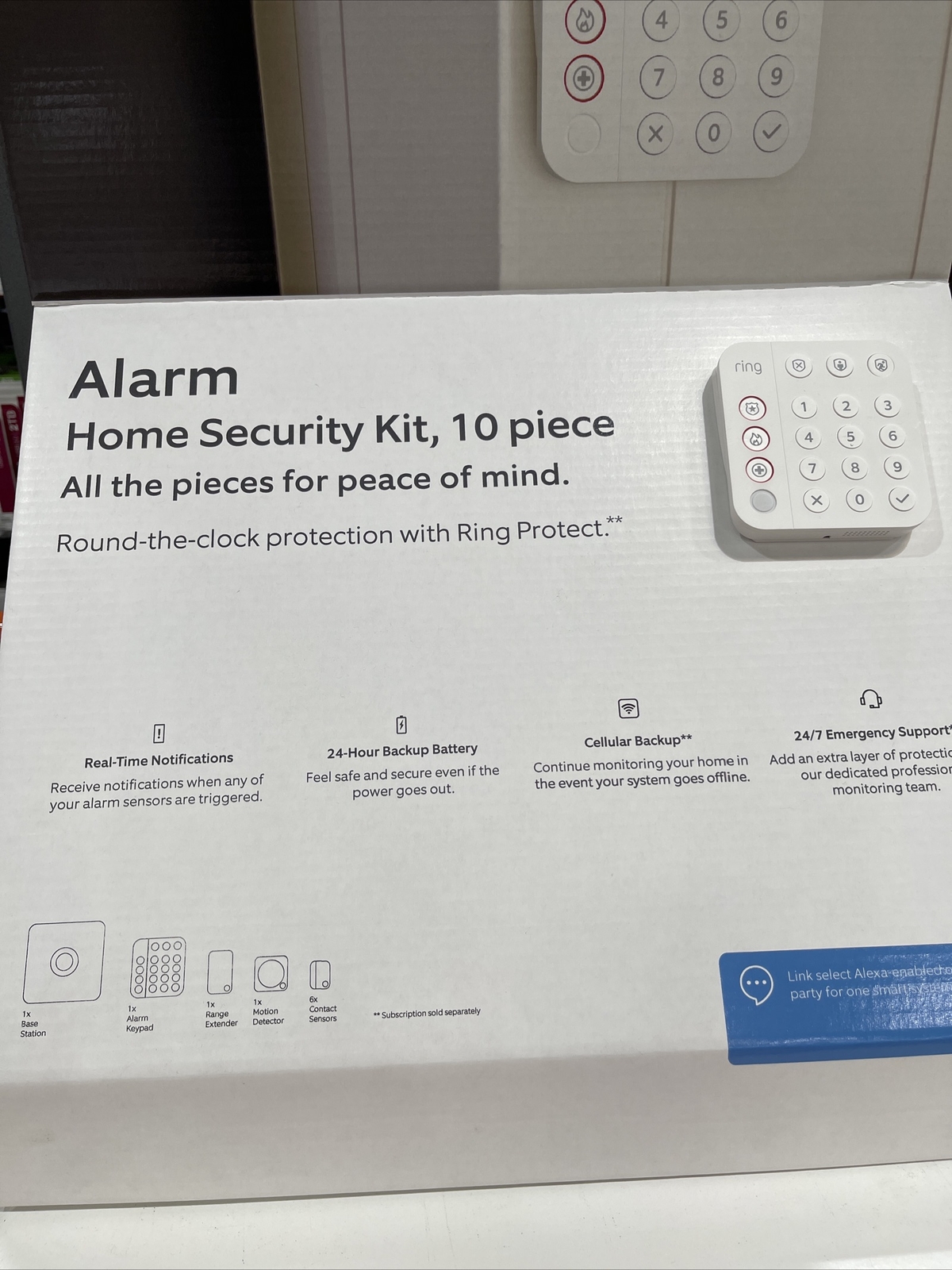 Ring Alarm Complete System Wireless Indoor 10 Piece Security Kit 2nd Generation.
