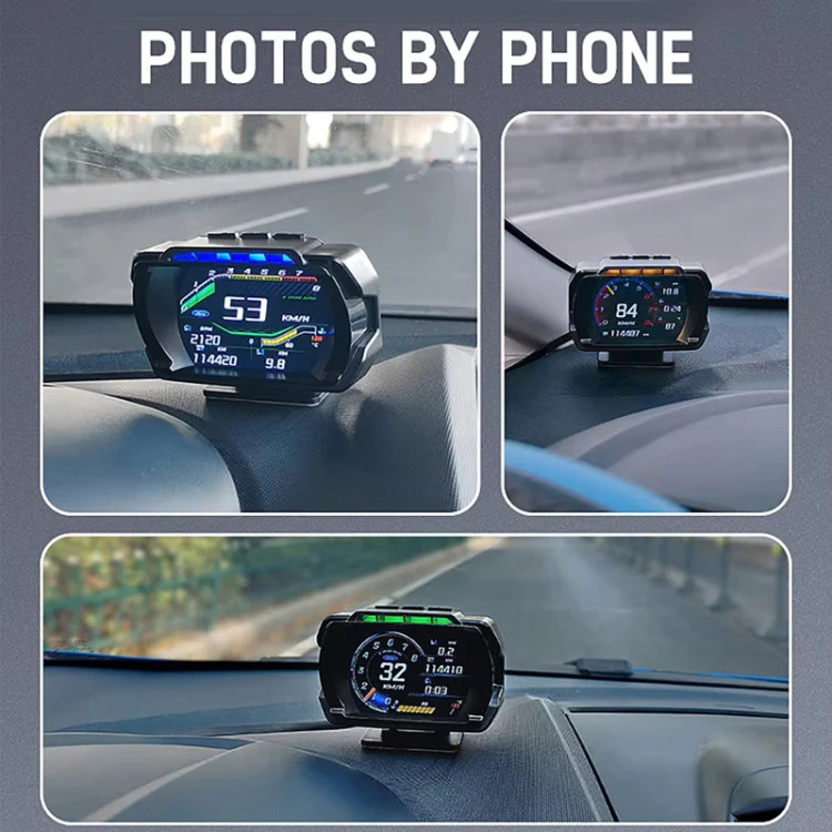 HUD Head-up Display OBD LCD Mileage Speedometer