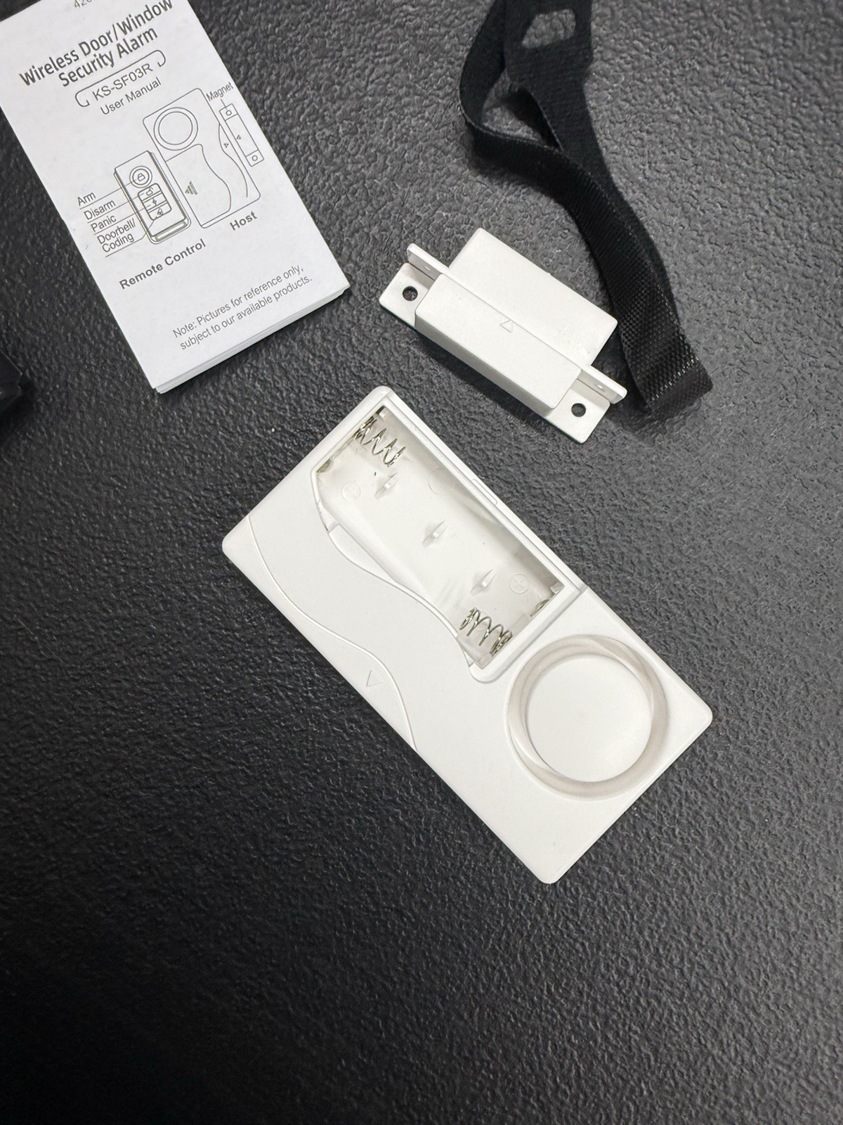 Wireless Remote Control Magnetic Sensor Door Window Home Security Alarm White
