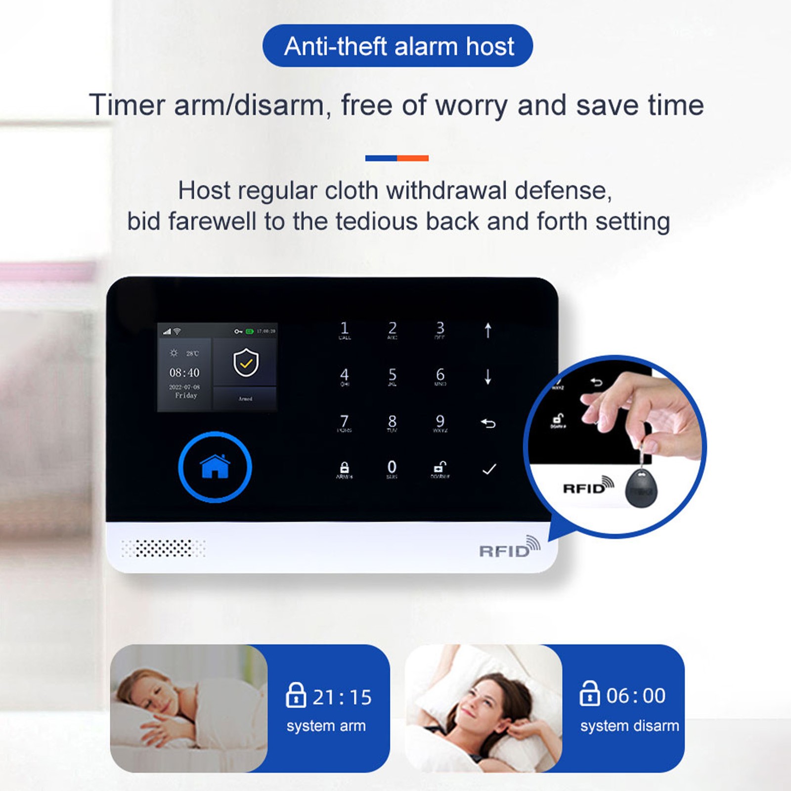 4G WiFi Wireless Home Alarm System DIY Smart Wireless Alarm System With TY GNQX