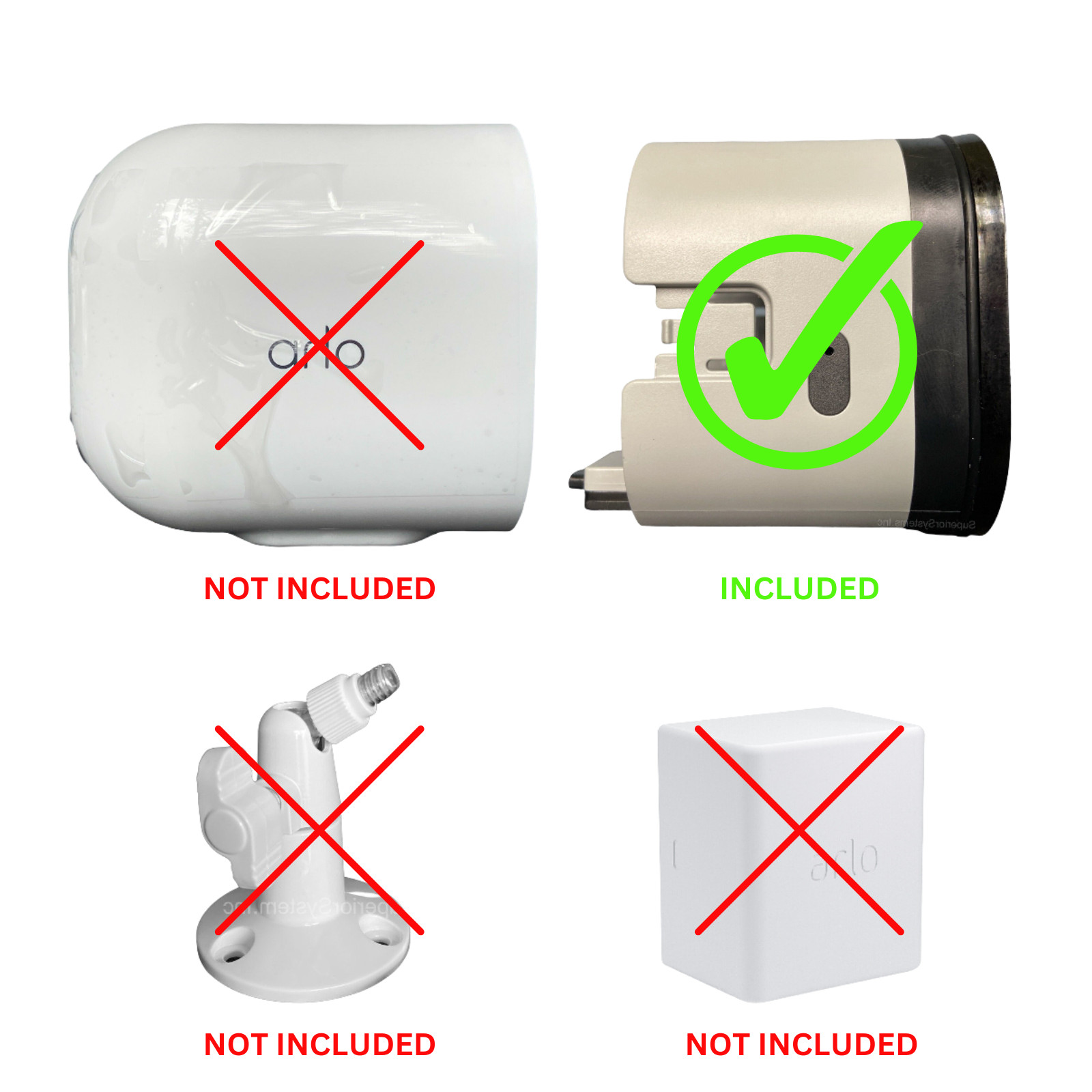 Arlo Pro 4 Wireless Add On Security Camera Replacement VMC4041P Camera Only