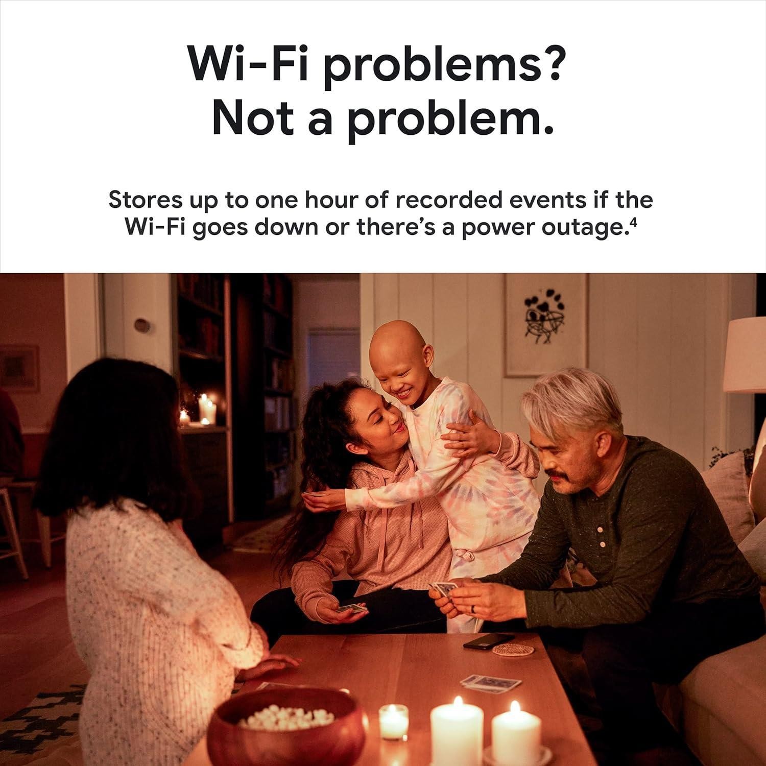 Google Nest Cam G3AL9 Indoor Outdoor Battery Wireless Security White Excellent