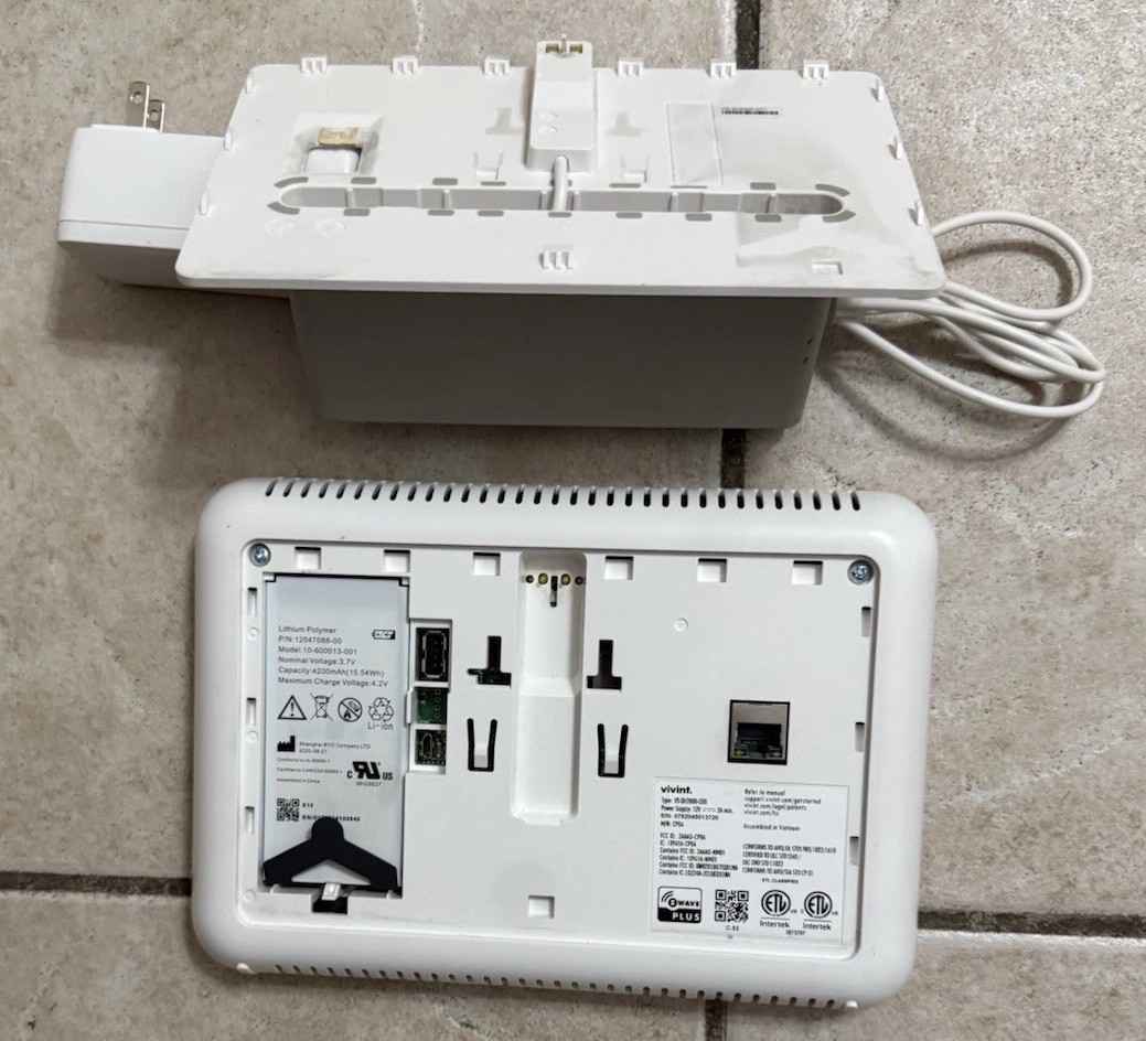 Vivint Smart Home Touchscreen Control Panel VS-SH2000-C00 Has Unknown Password