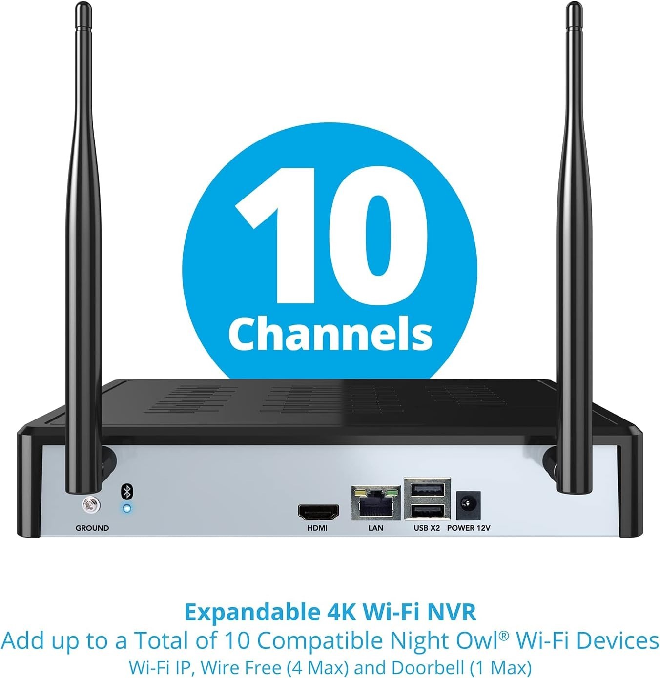 Night Owl 4K Wi-Fi NVR W/1TB Hard Drive & 3 Battery 1080P HD Spotlight Cameras™