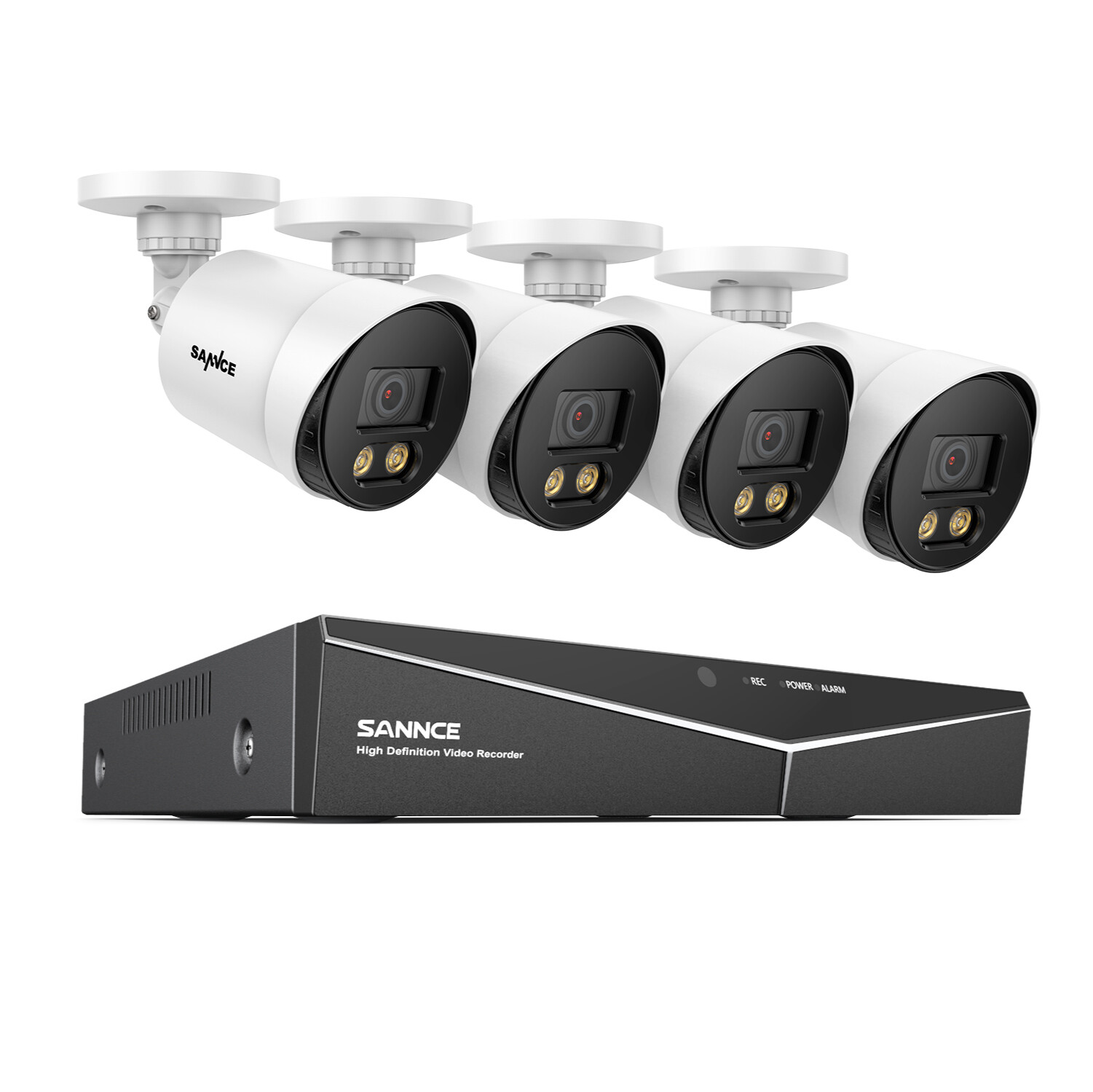SANNCE 8CH 5IN1 5MP DVR HD 1080P CCTV Color Night Vision Security Camera System