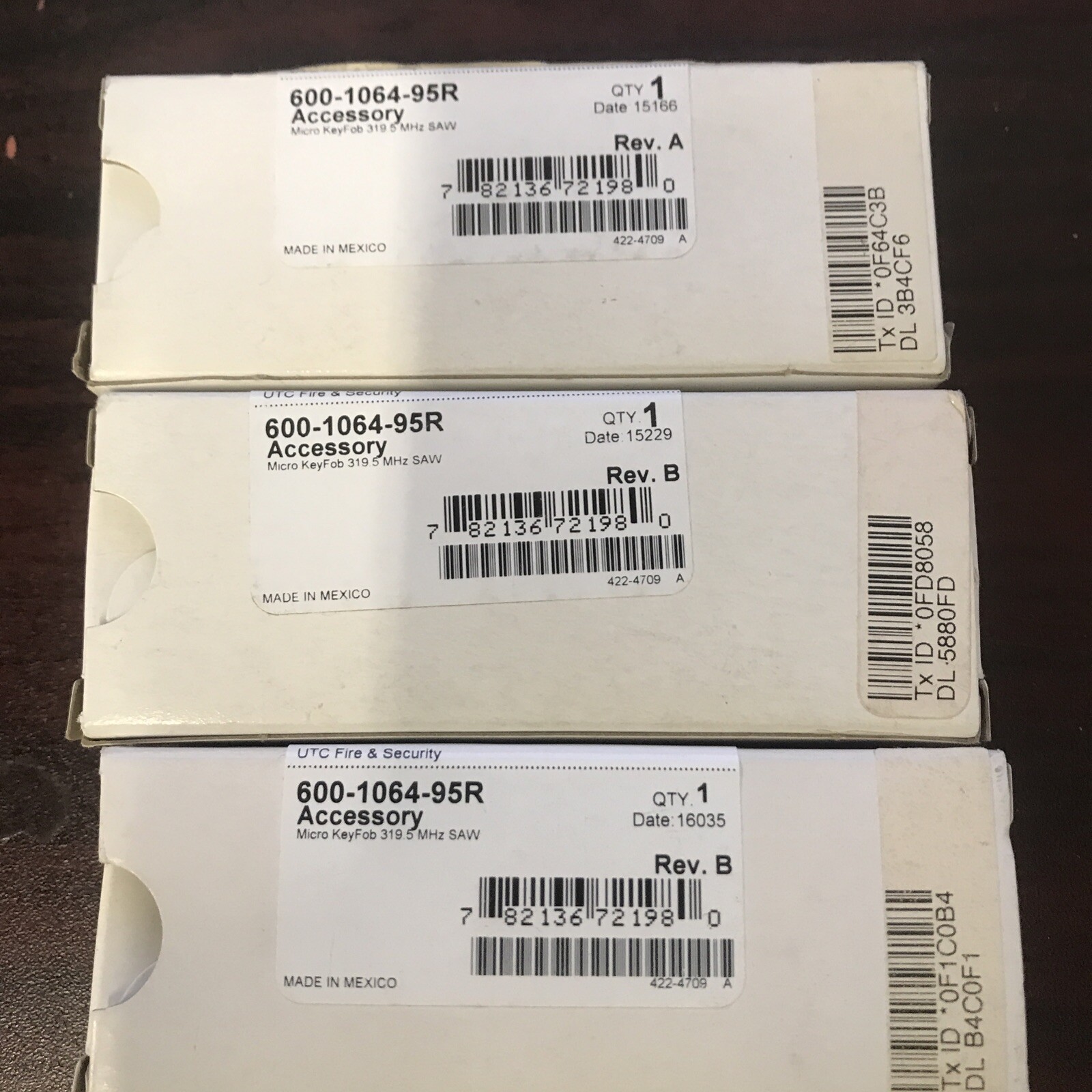 Brand New GE 600-1064-95R Micro 4 Button Wireless Remote Keyfob, Simon, Battery