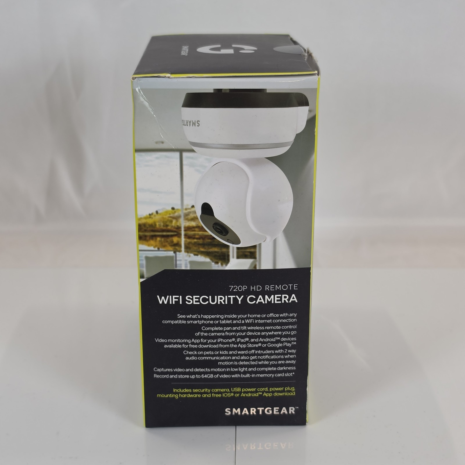 SmartGear STG-6581-KB 720P HD WiFi Security Camera 360 Pan Tilt Night Vision NOB