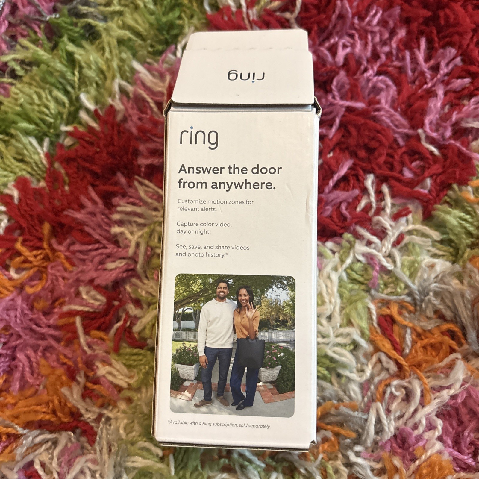 Ring Battery Doorbell Smart Wifi Video Doorbell with Two-way Talk Satin Nickel