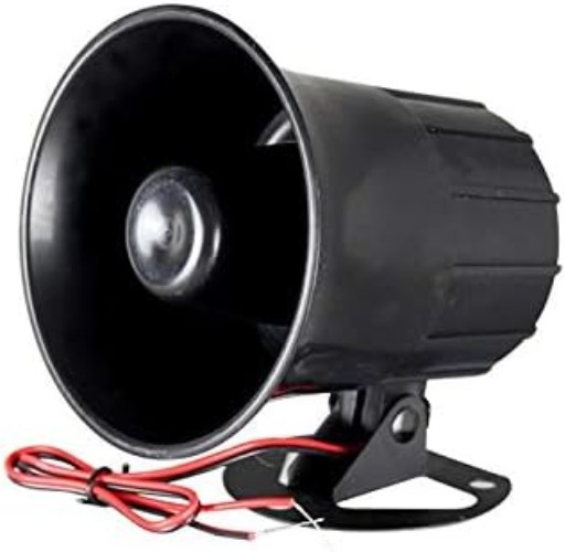 Compact 15W Security Siren with 120 Decibels Audible Alert & Mount Bracket