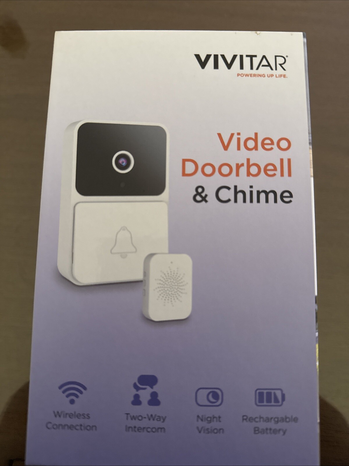 Vivitar Security Video Doorbell & Chime Kit WIFI White DB201 NOC – NEW SEALED