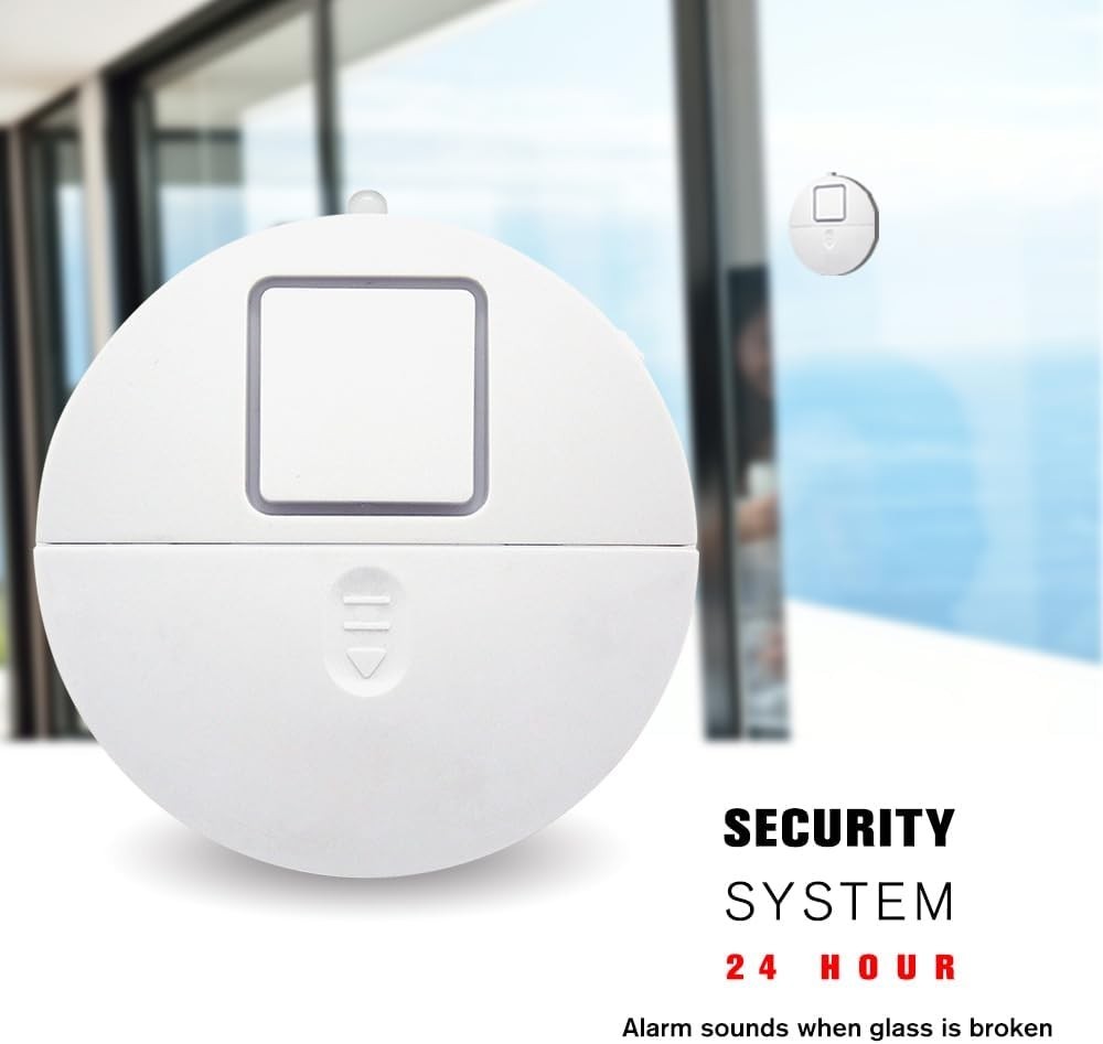 8-Pack Modern Window Alarm with Loud 120dB Alert and Adjustable Sensitivity