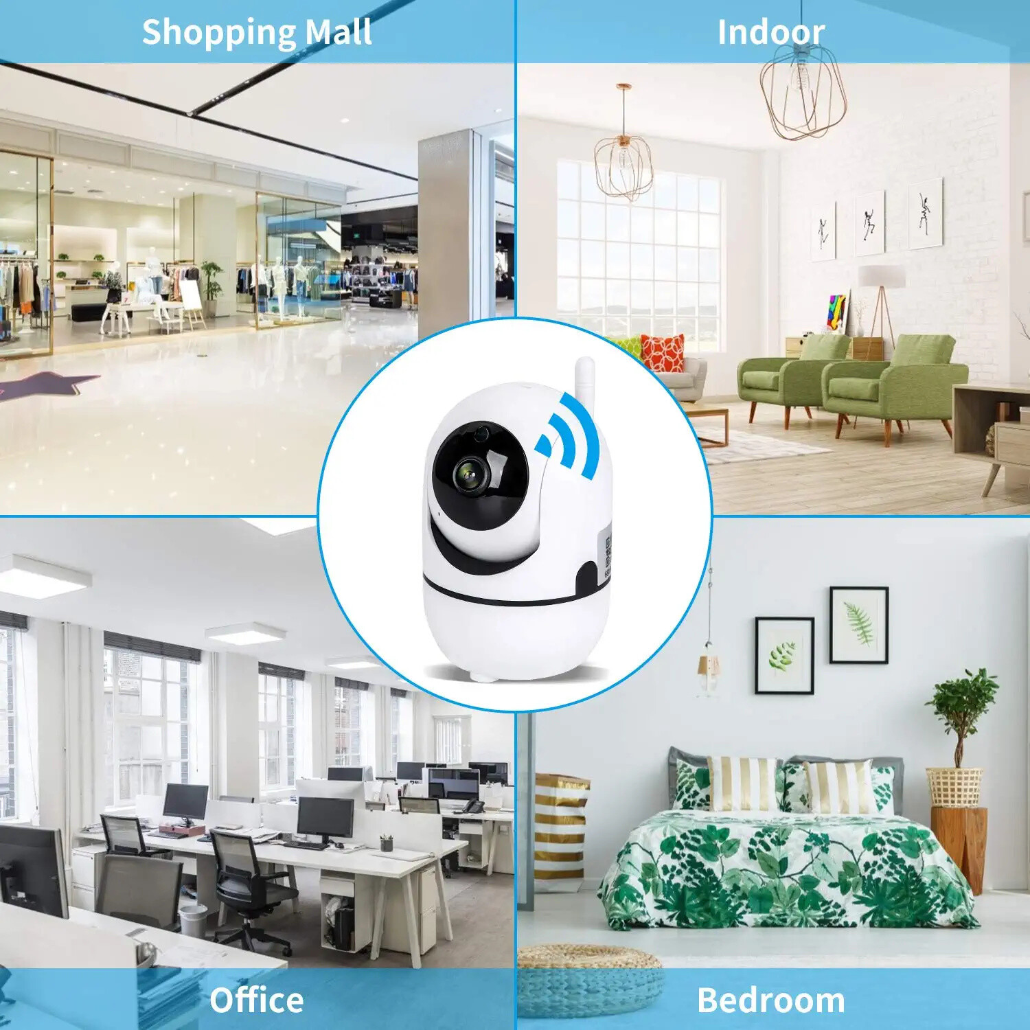Camera And Audio IP Wireless 3D Tracking Mini Camera 2MP HD 1080P