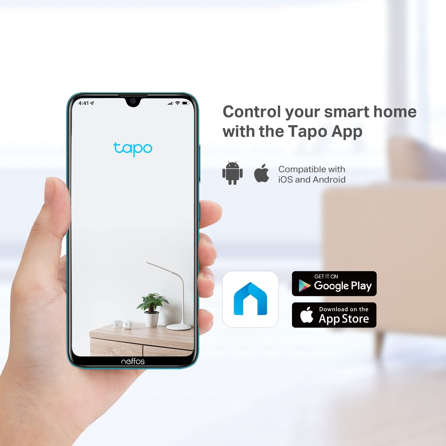 Tapo 2K Indoor Security Camera for Baby Monitor, Dog 1-Pack, White