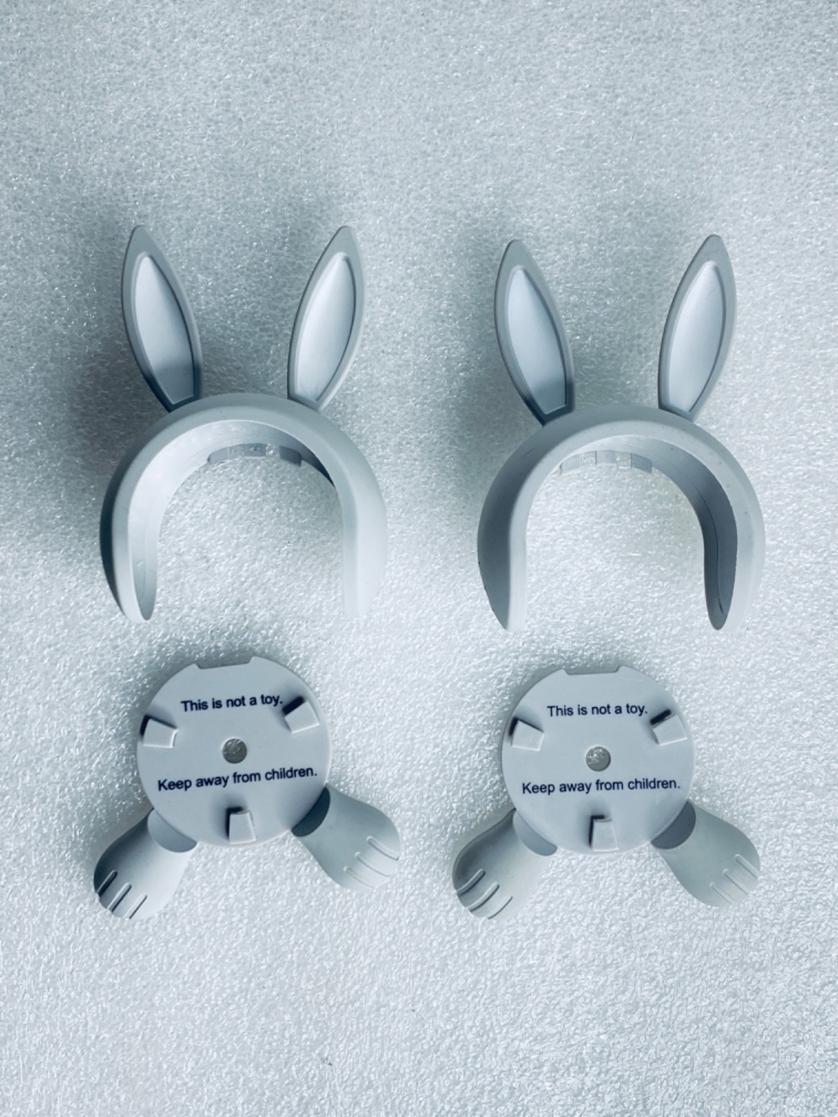 lot Of 2-Arlo Bunny Monitor Top Ear/Bottom Feet Attachments For ABC1000 – READ