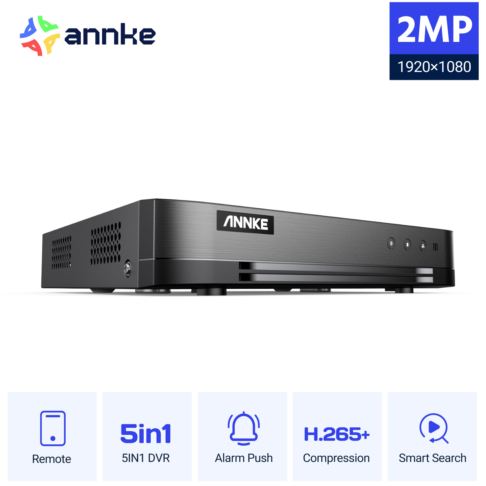 ANNKE 5in1 16CH 1080P Lite DVR Video APP View Recorder for CCTV Security System