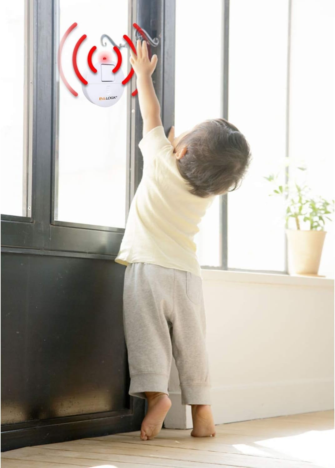 8-Pack Modern Window Alarm with Loud 120dB Alert and Adjustable Sensitivity