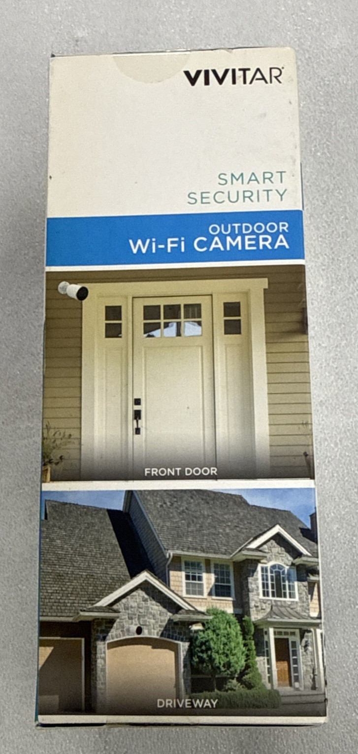 Vivitar IPC-484 Smart Wi-Fi Outdoor Security Camera – 1080p HD, Night Vision,