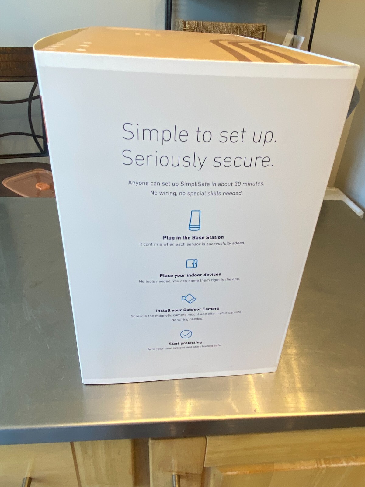 SimpliSafe Home Security System With Indoor And Outdoor Cameras – 8 Piece Kit
