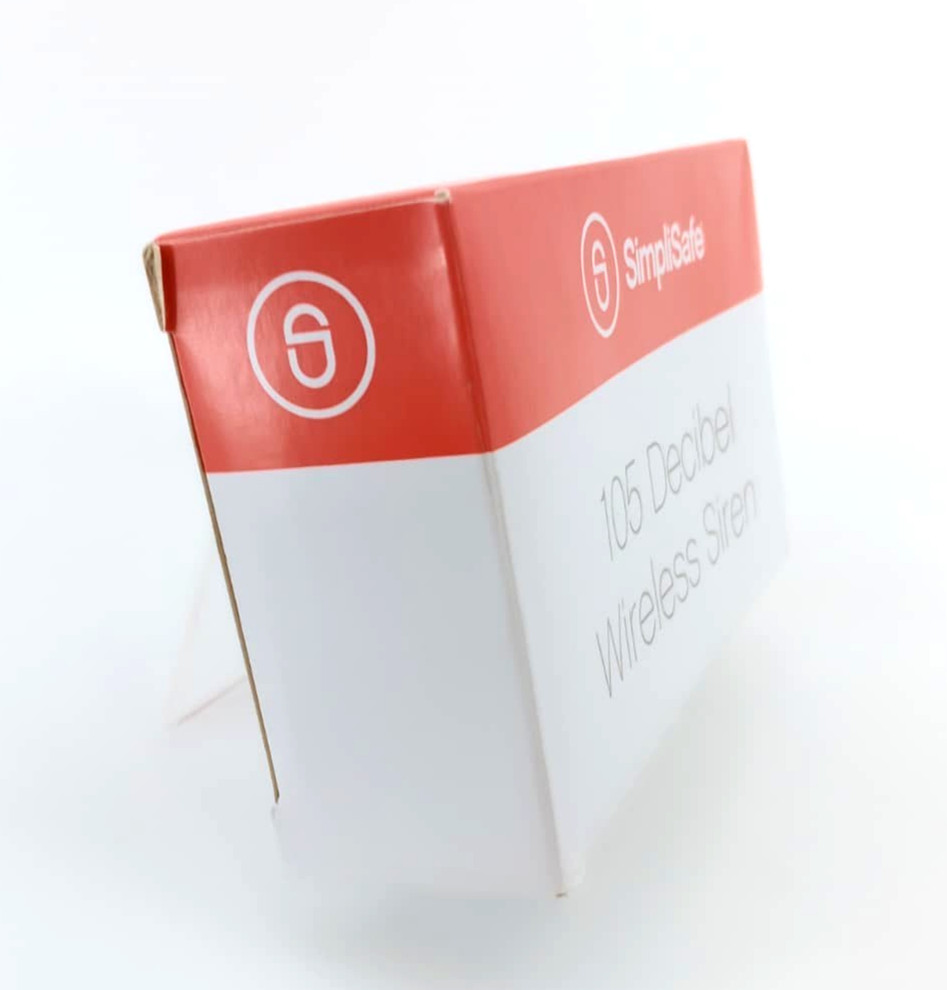 New SimpliSafe 105 Decibel Wireless Siren WS1000 White