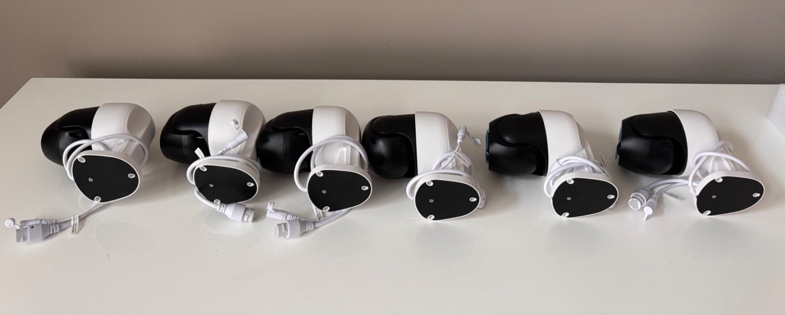 OOSSXX 4K/8 Megapixel/ 6 Camera / 2-Way Audio PoE Wired Outdoor Security Cameras