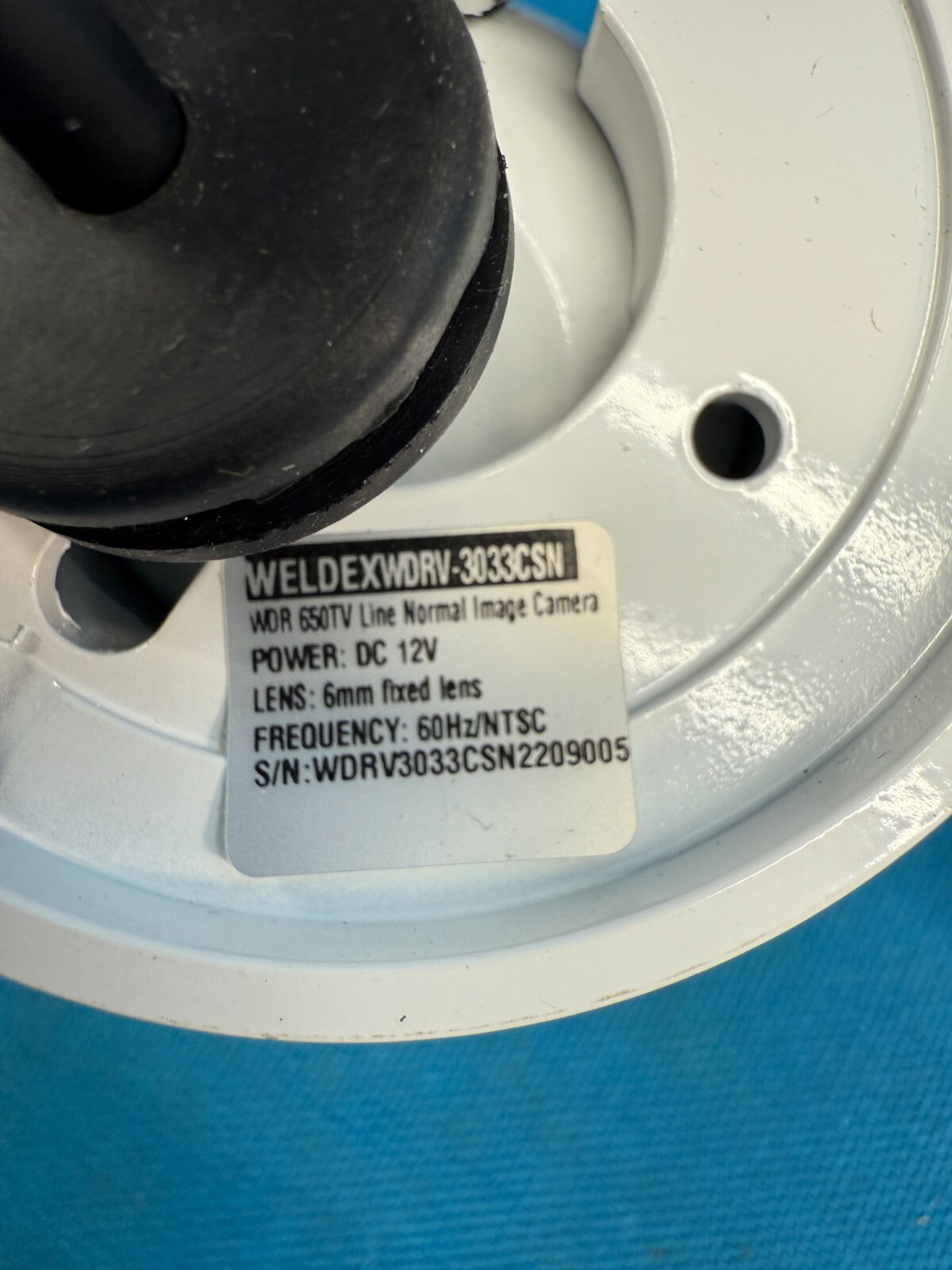 Weldex WDRV-3033CSN WDR 650TV 12VDC Normal Image Line Camera