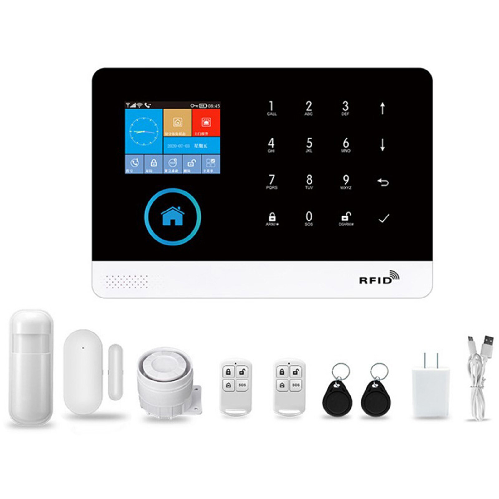 App Control Wireless Alarm System for Home Burglar Security Smart House Kit