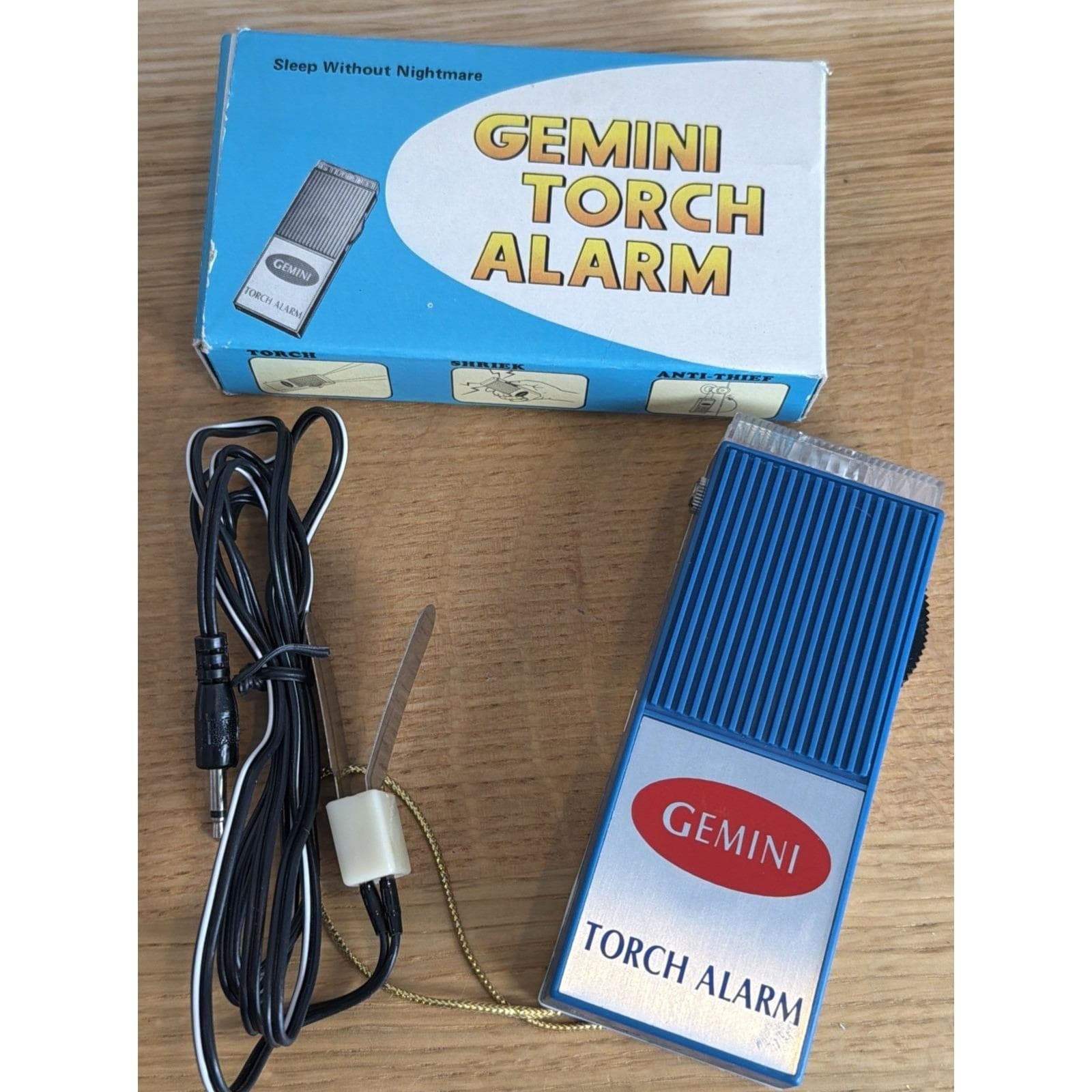 Vintage Gemini Portable Security Burglar Alarm; Personal Alarm; & Security Light