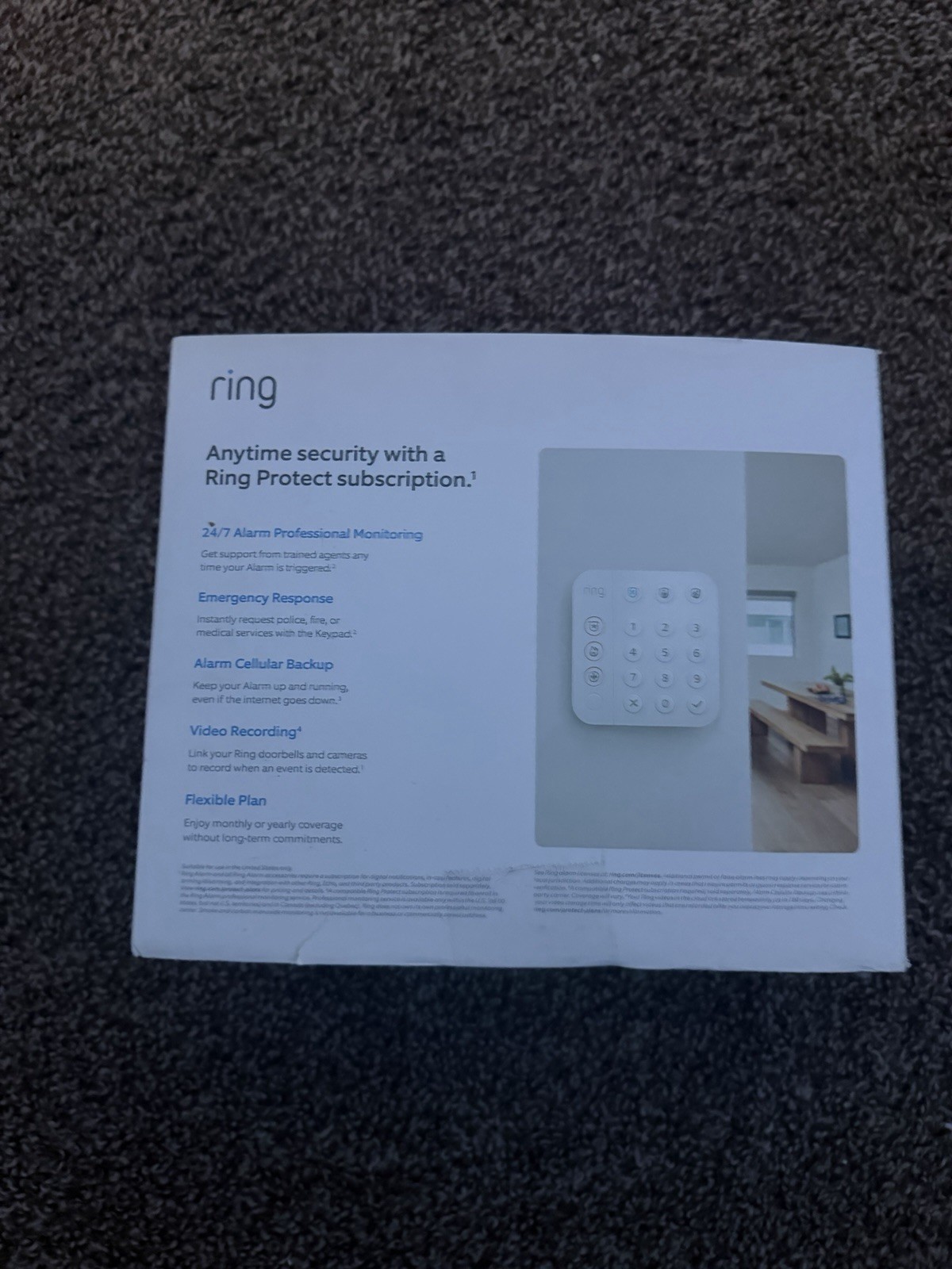Ring Alarm Home Security Kit 2nd Gen Wireless 8-Piece White