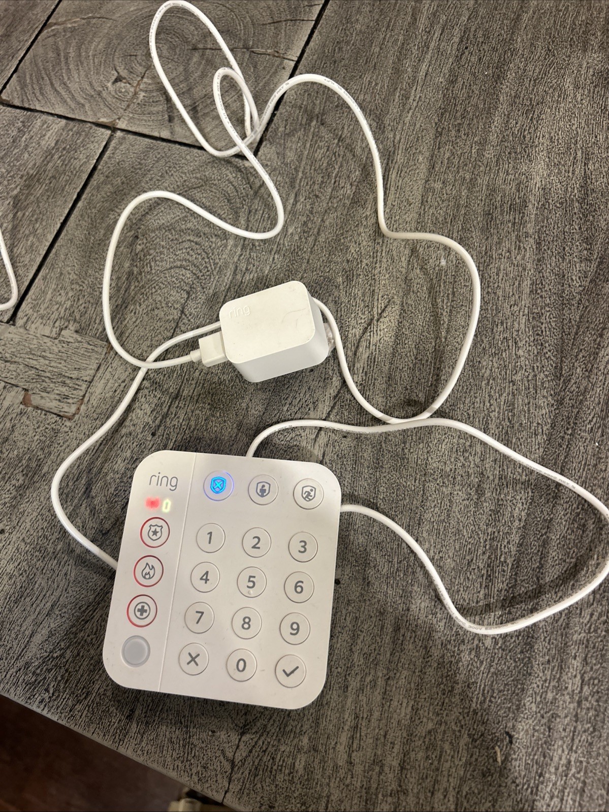 Ring 5AT2S7 (2nd Gen) White Wireless Z-Wave Home Security System Alarm Keypad