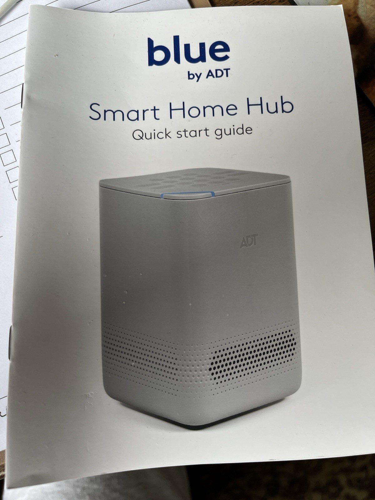 Blue by ADT Smart Home Hub W/cord And Keypad Both W/Manuals