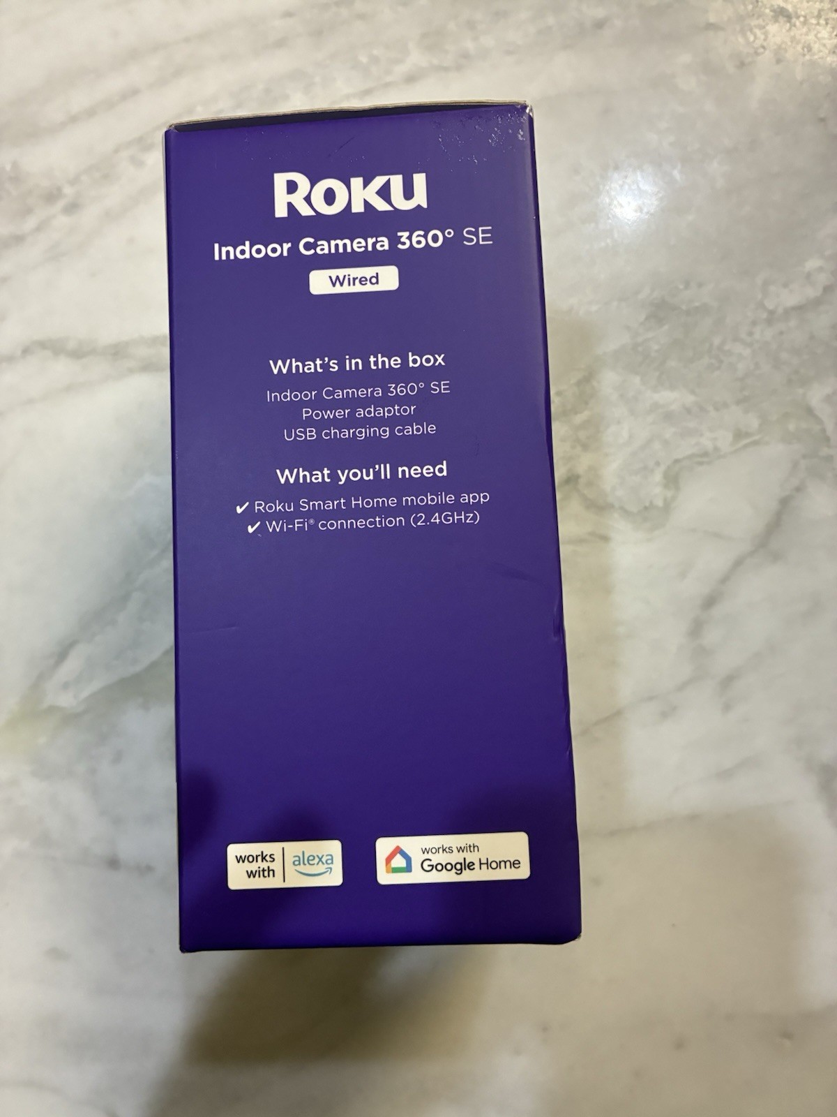 Roku Indoor Camera 360° SE Wired 1080p Pan & Tilt, Motion & Sound Detection