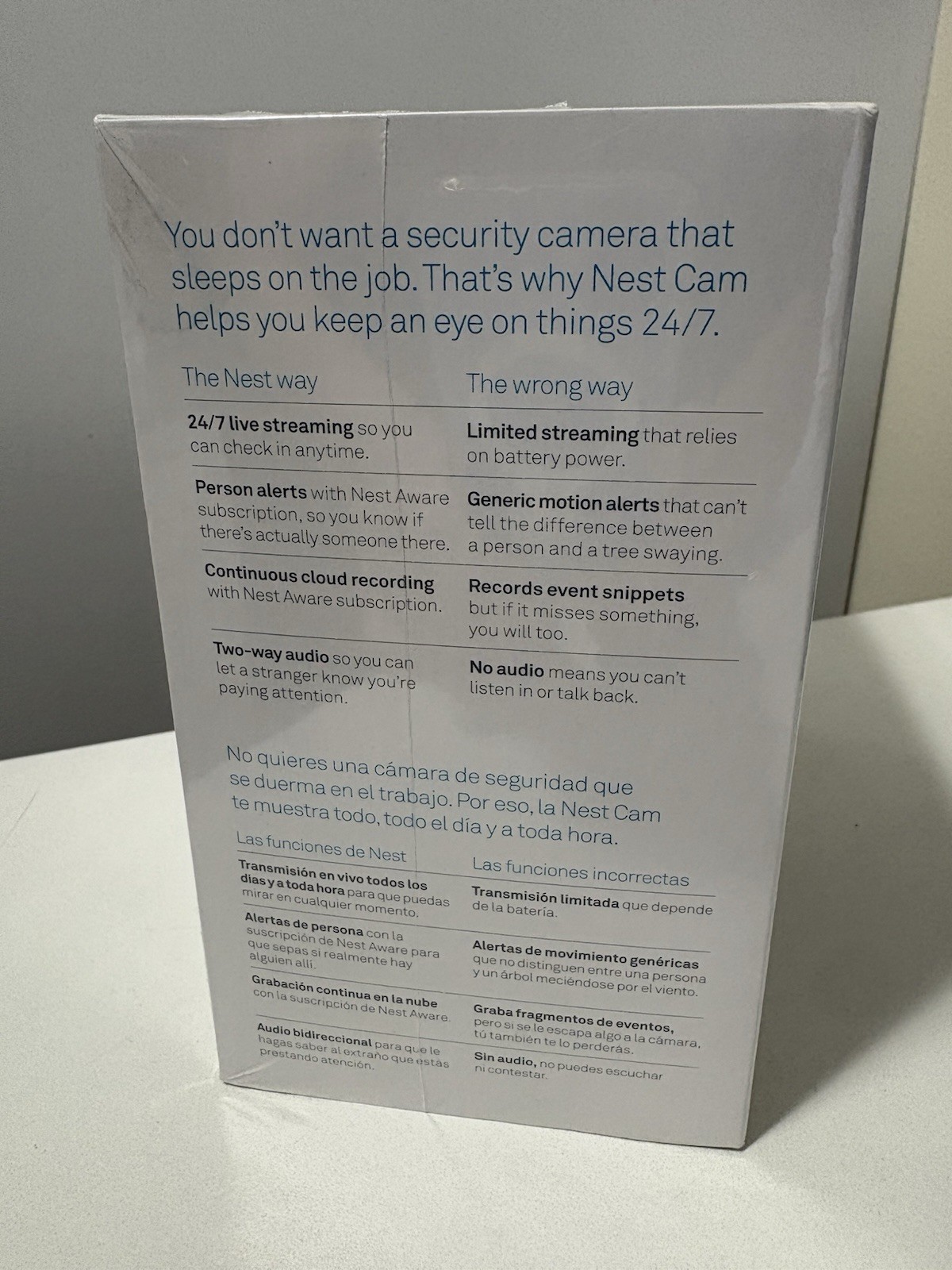 NEW Google Nest NC1102ES Cam Indoor Security Camera 1st Generation SEALED