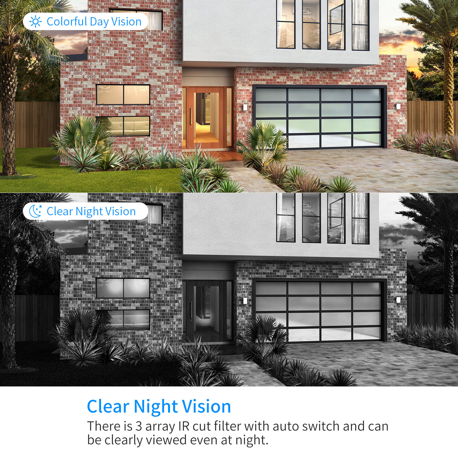 Hiseeu 10CH NVR 10”LCD 5MP Wifi CCTV Security Camera System Outdoor Home Kit