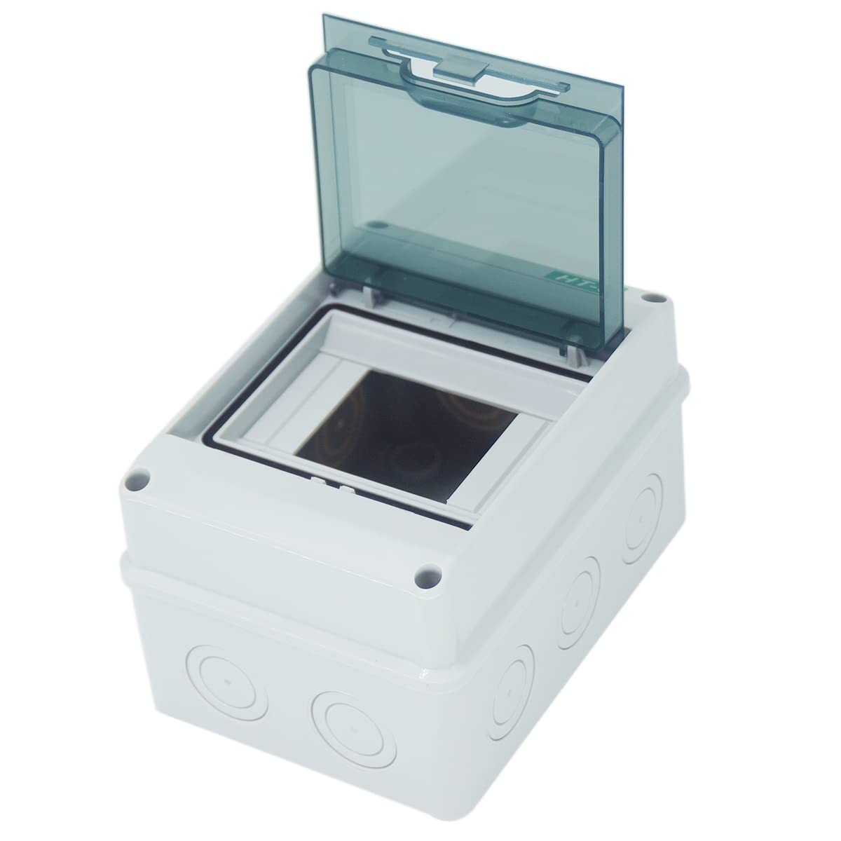 Otdorpatio Breaker Box Distribution Protection Box, IP65 Clear 5-Way, White
