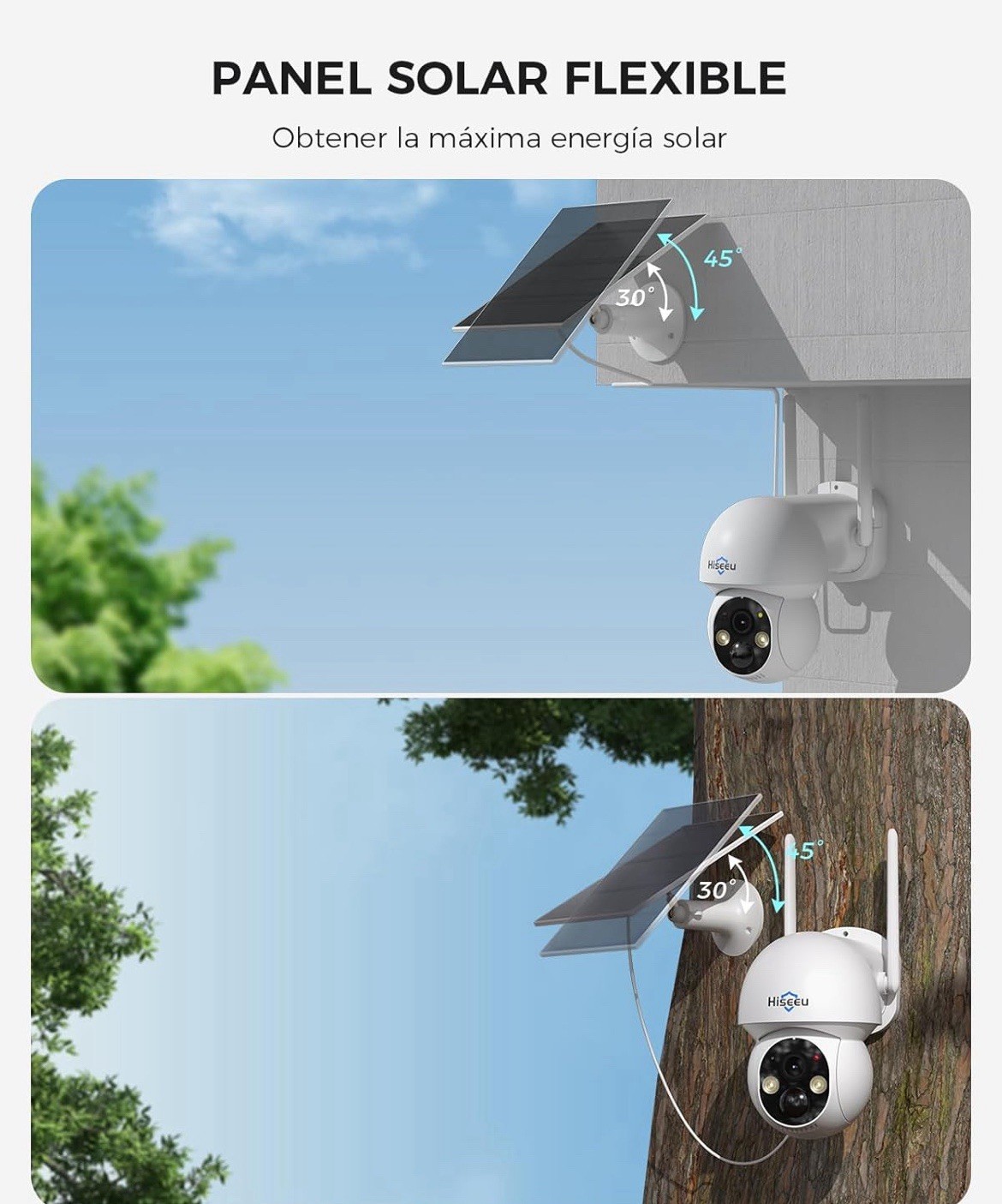 2 Security Cameras System 4MP Wifi Wireless Solar Battery Powered 500gb 360°