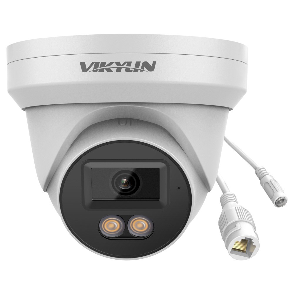 VIKYLIN 16CH 16POE NVR Kit 5MP PoE IP Full Color Night Vision Camera w/ MIC Lot