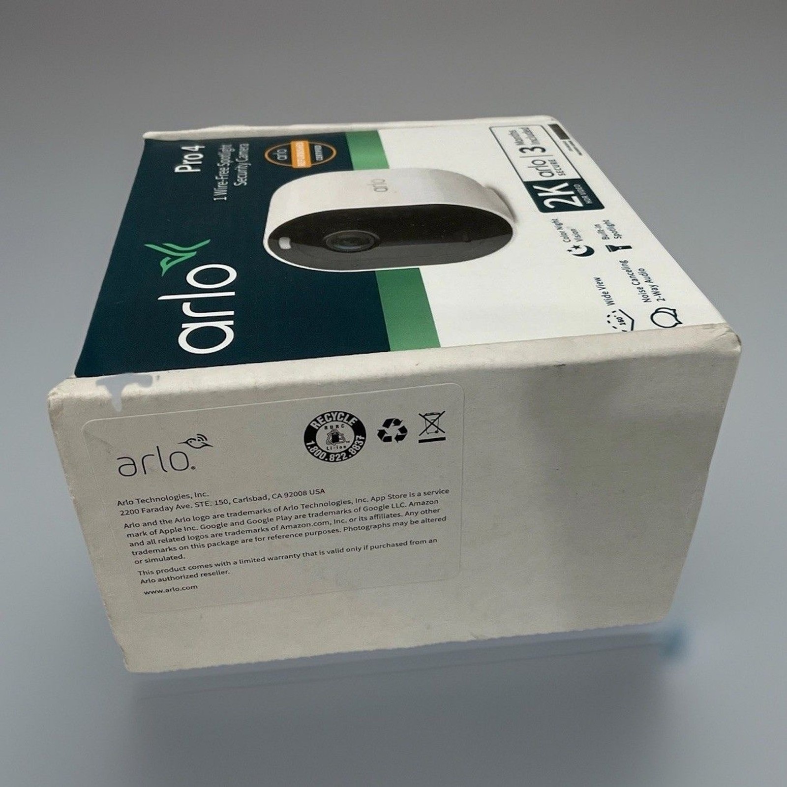 Arlo Pro 4 1 Wire-Free Spotlight Security Camera