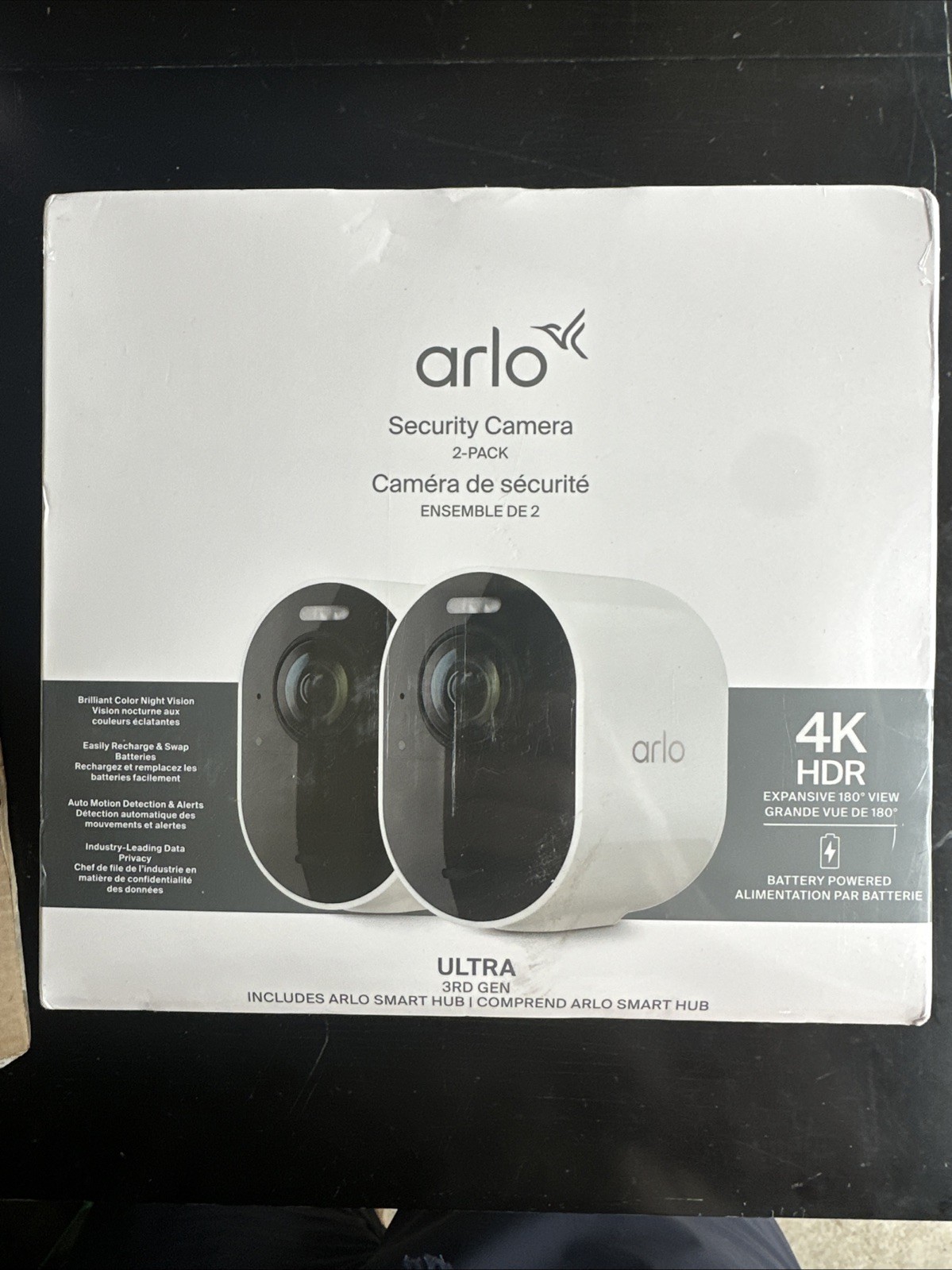 Arlo Ultra Security Camera 4K (3rd Gen) 2025 Release 2 Cameras with Smart Hub
