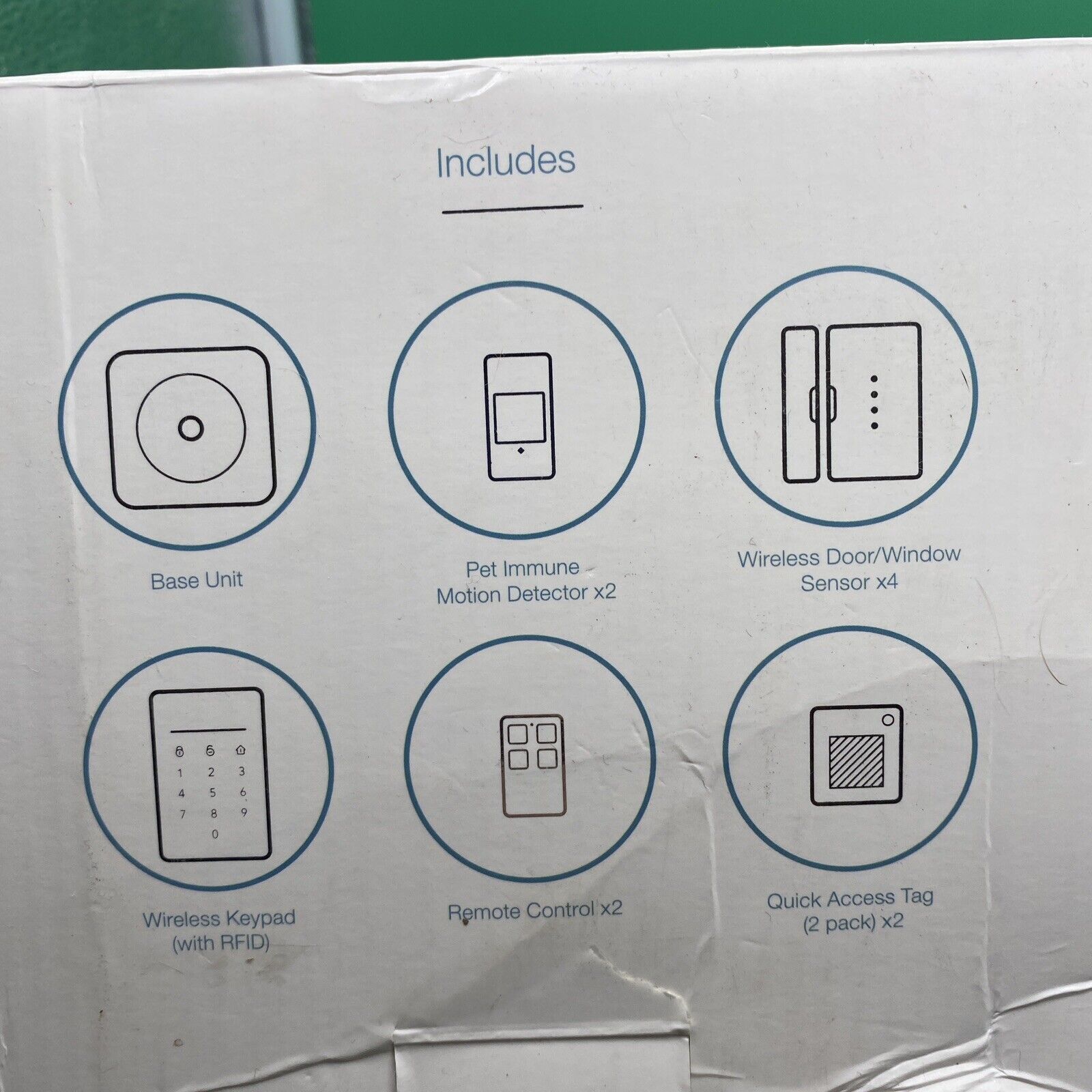 Home Security Sphere Alarm Elite System 14pc Wireless Kit Never Used/Open Box