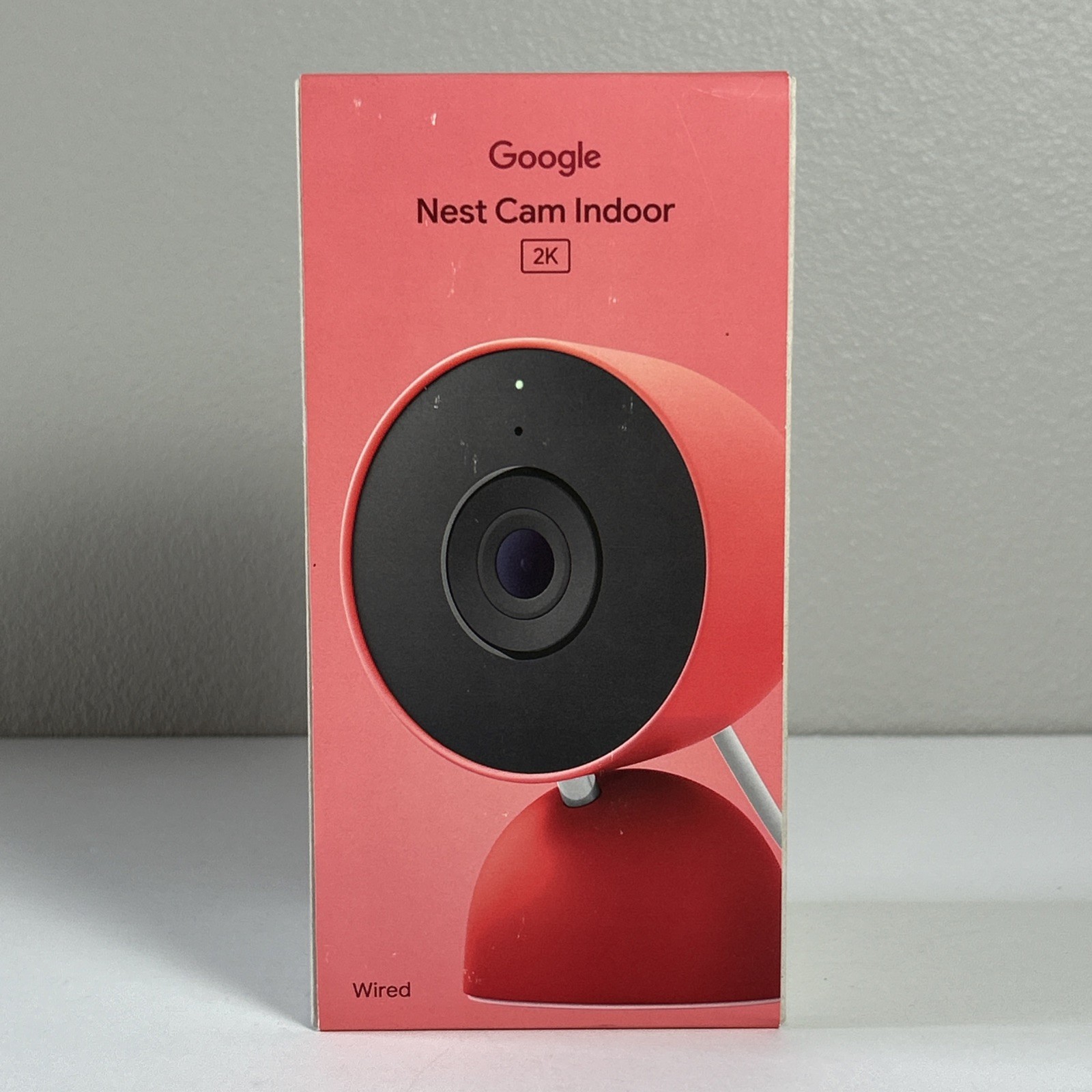 Google Nest Cam Indoor 3rd Generation Wired 2K Security Camera Berry Red