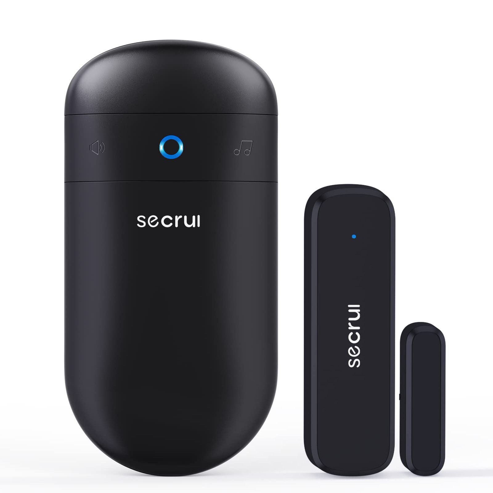 SECRUI Door Chime, Sensor Chime with 1 Receiver+1 Sensor, Black