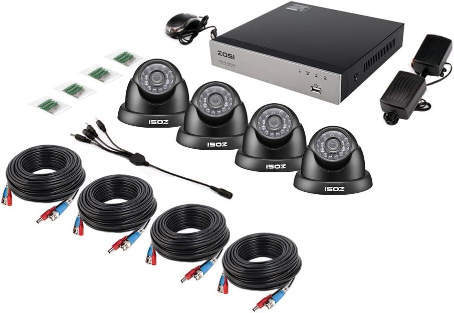 ZOSI 8CH DVR 1080P Outdoor CCTV Security Camera System Night Vision 1TB